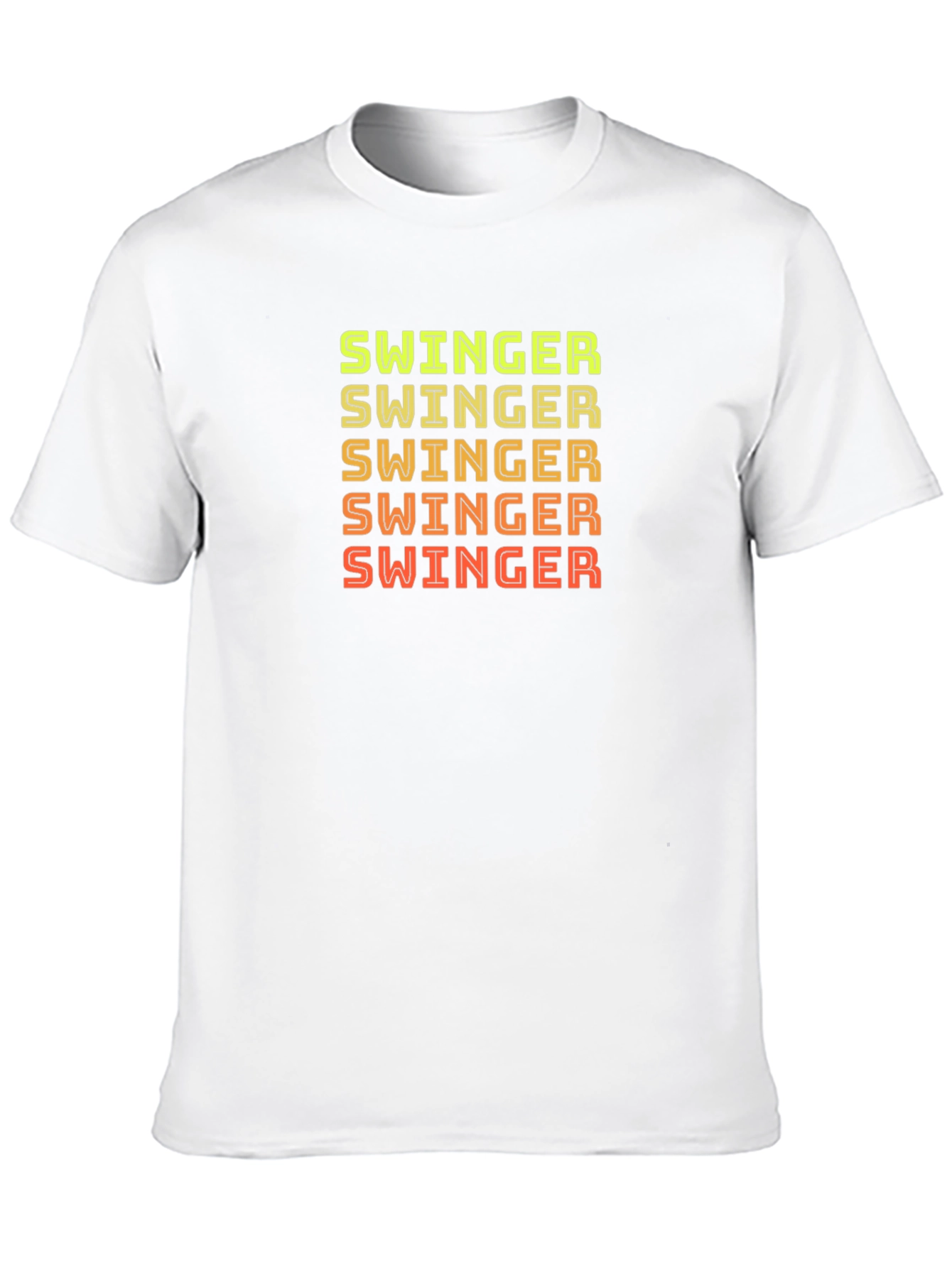 Black Swinger Graphic Print Crew Neck T-Shirt view 10