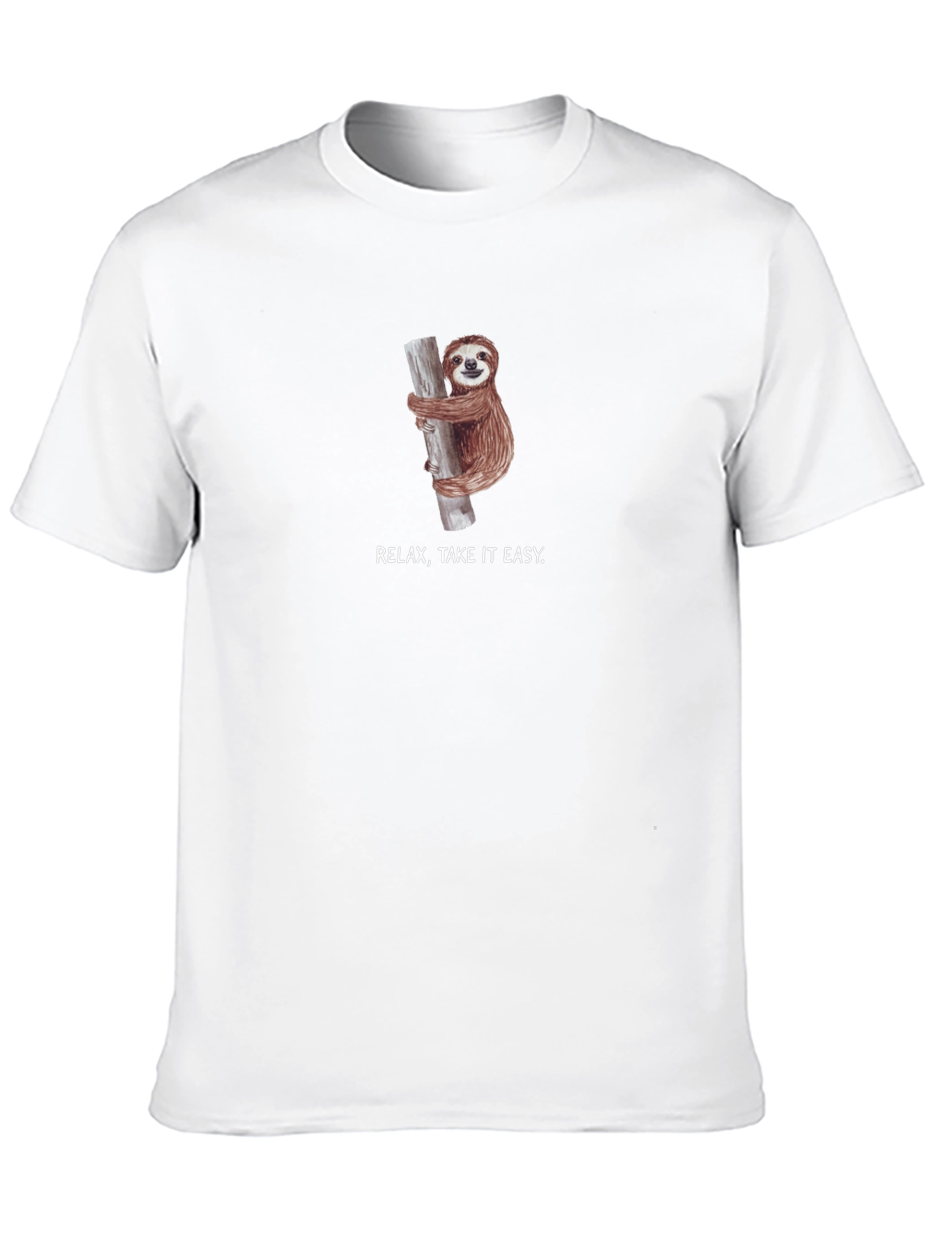 Black Relax, Take It Easy Sloth Black T-Shirt view 10