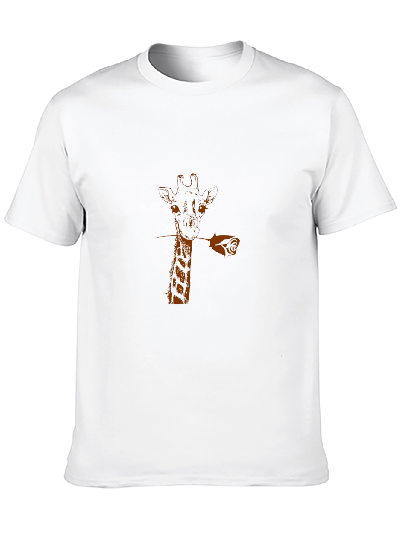 Black Giraffe Rose Graphic Tee - Black view 10