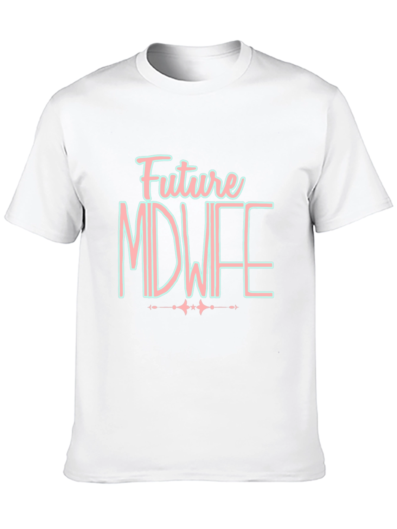 Black Future Midwife T-Shirt - Black Cotton Tee view 10