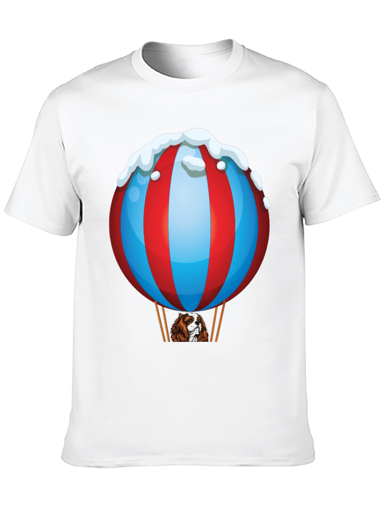 Black Dog in Hot Air Balloon T-Shirt view 10