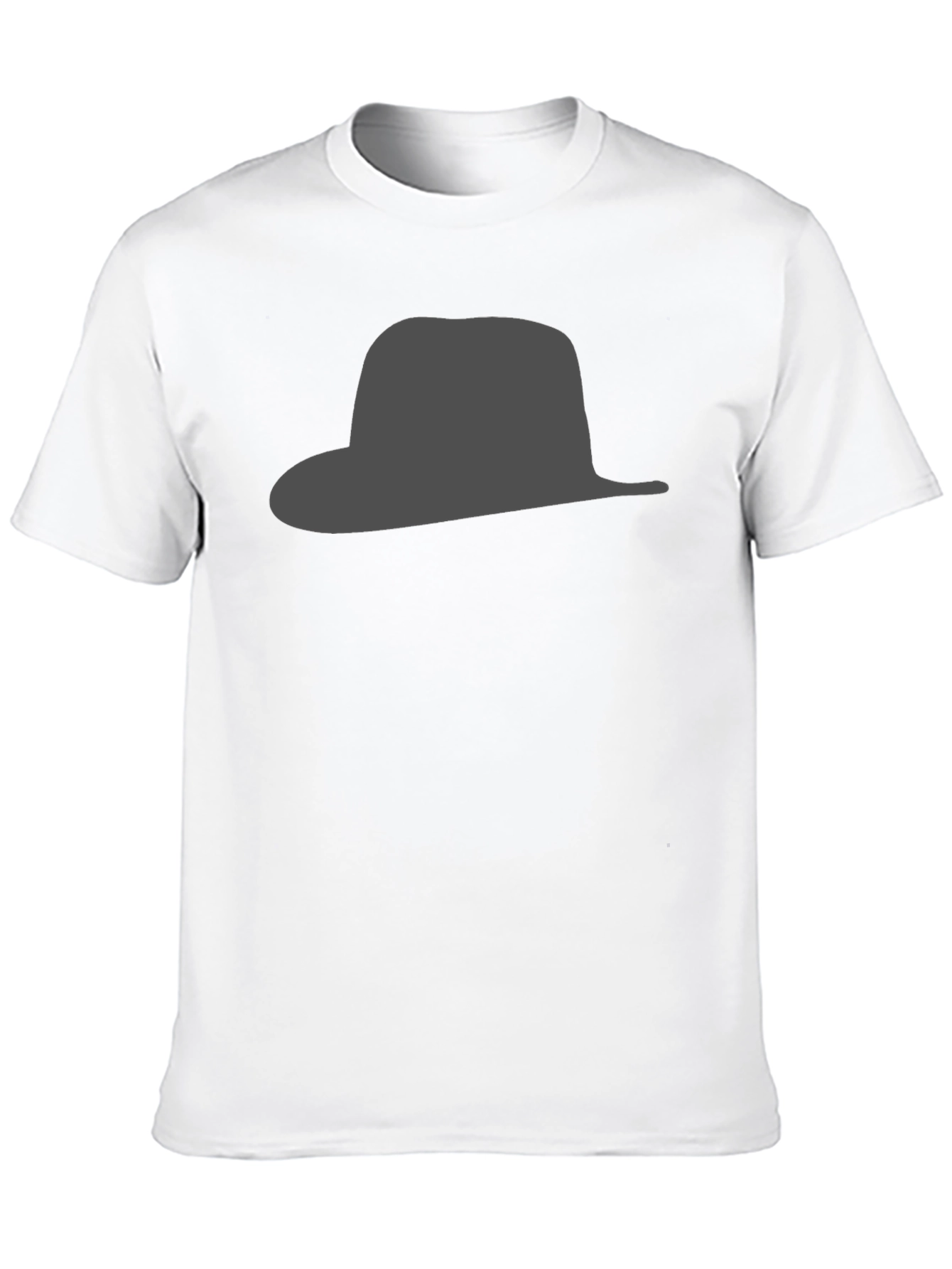 Black Black Hat Silhouette Graphic Tee - Stylish & Modern view 10