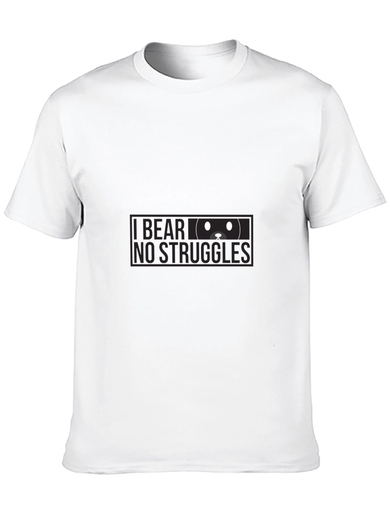 Black I Bear No Struggles Graphic Tee - Black T-Shirt view 10