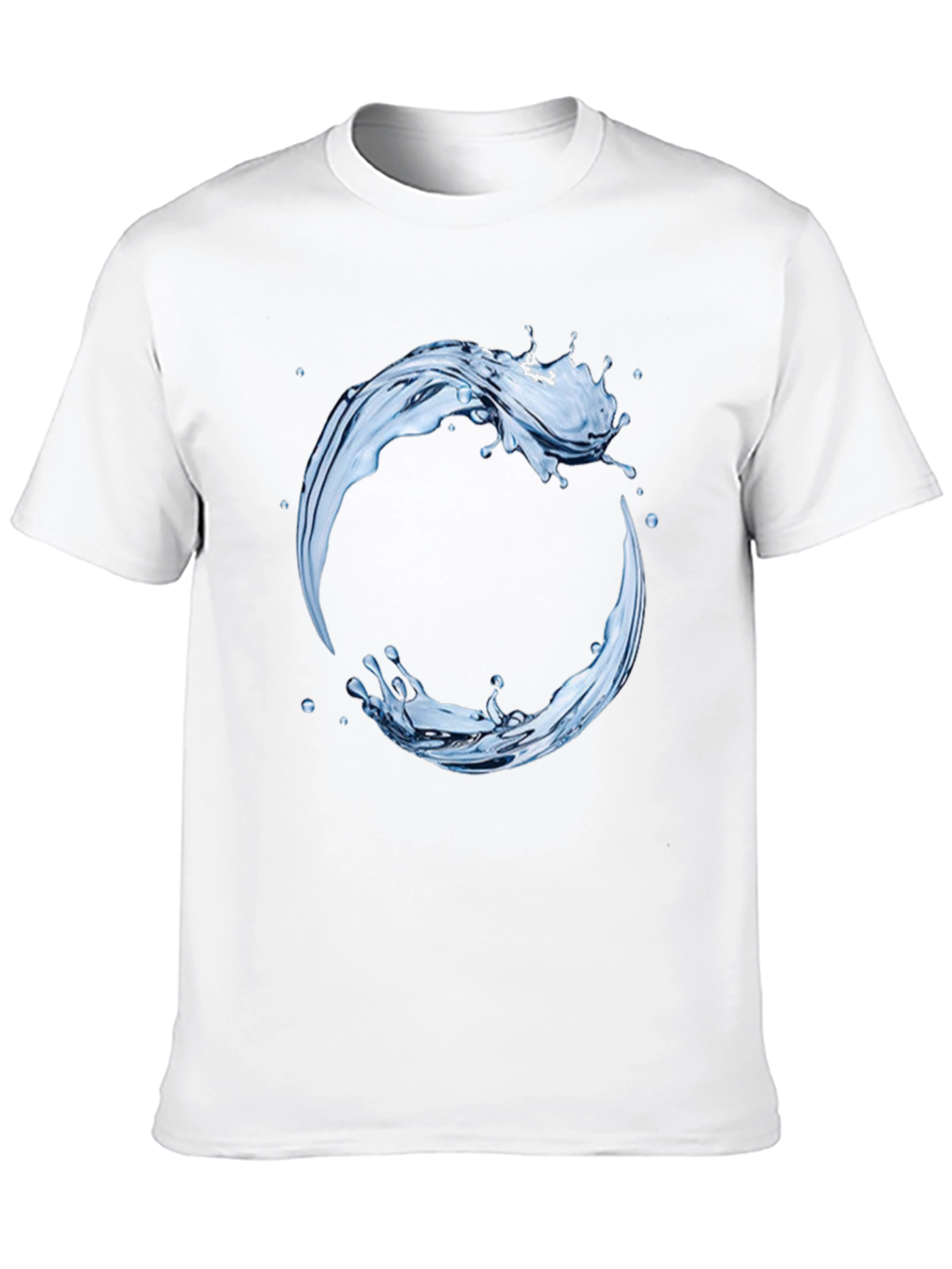 Black Water Splash Graphic Tee - Circular Design view 10