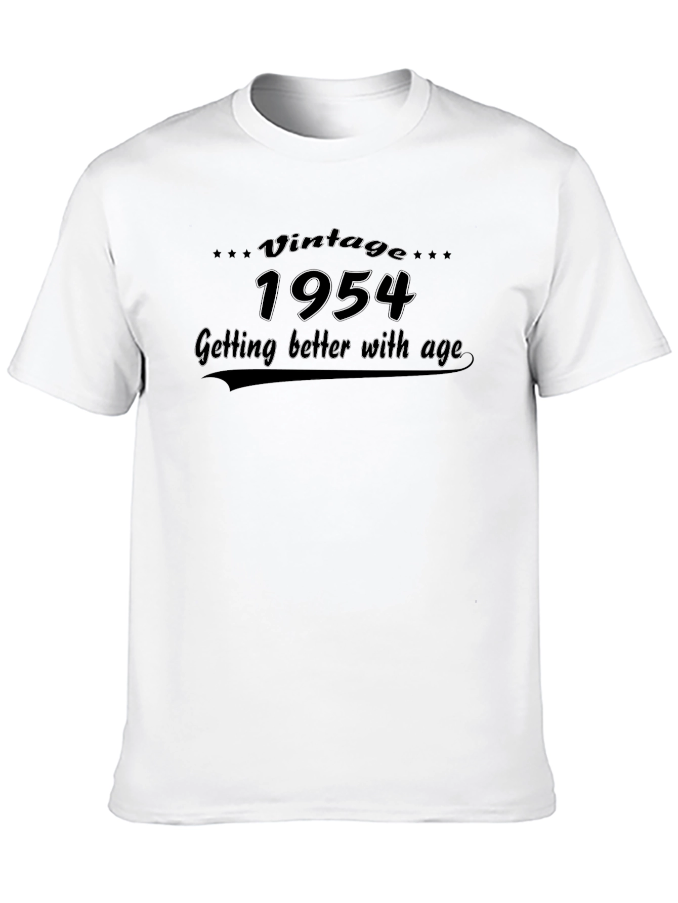 Black Vintage 1954 Getting Better With Age Black T-Shirt view 10