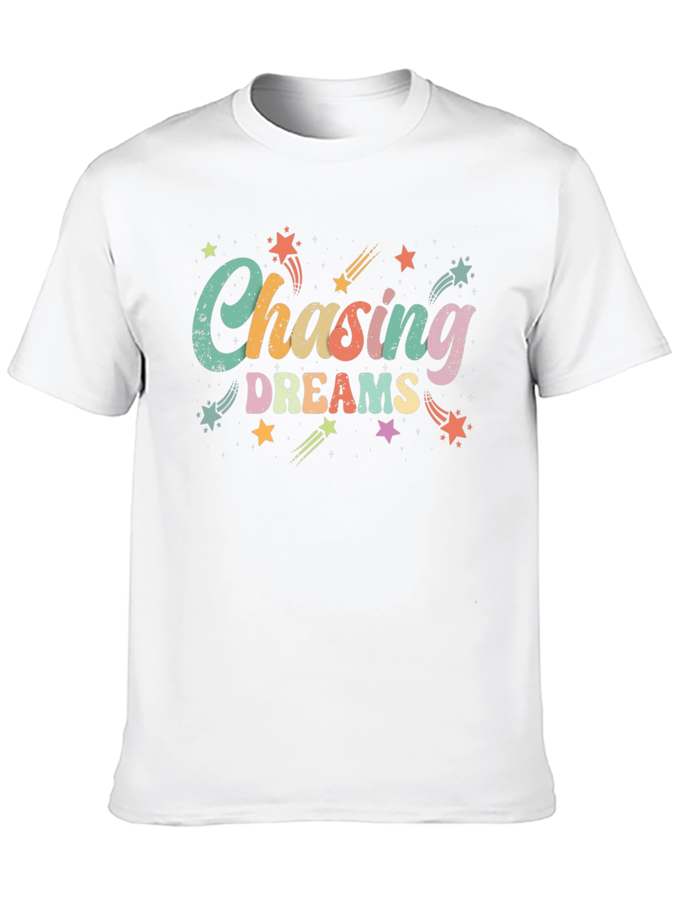 Black Chasing Dreams Graphic Tee - Black Cotton T-Shirt view 10