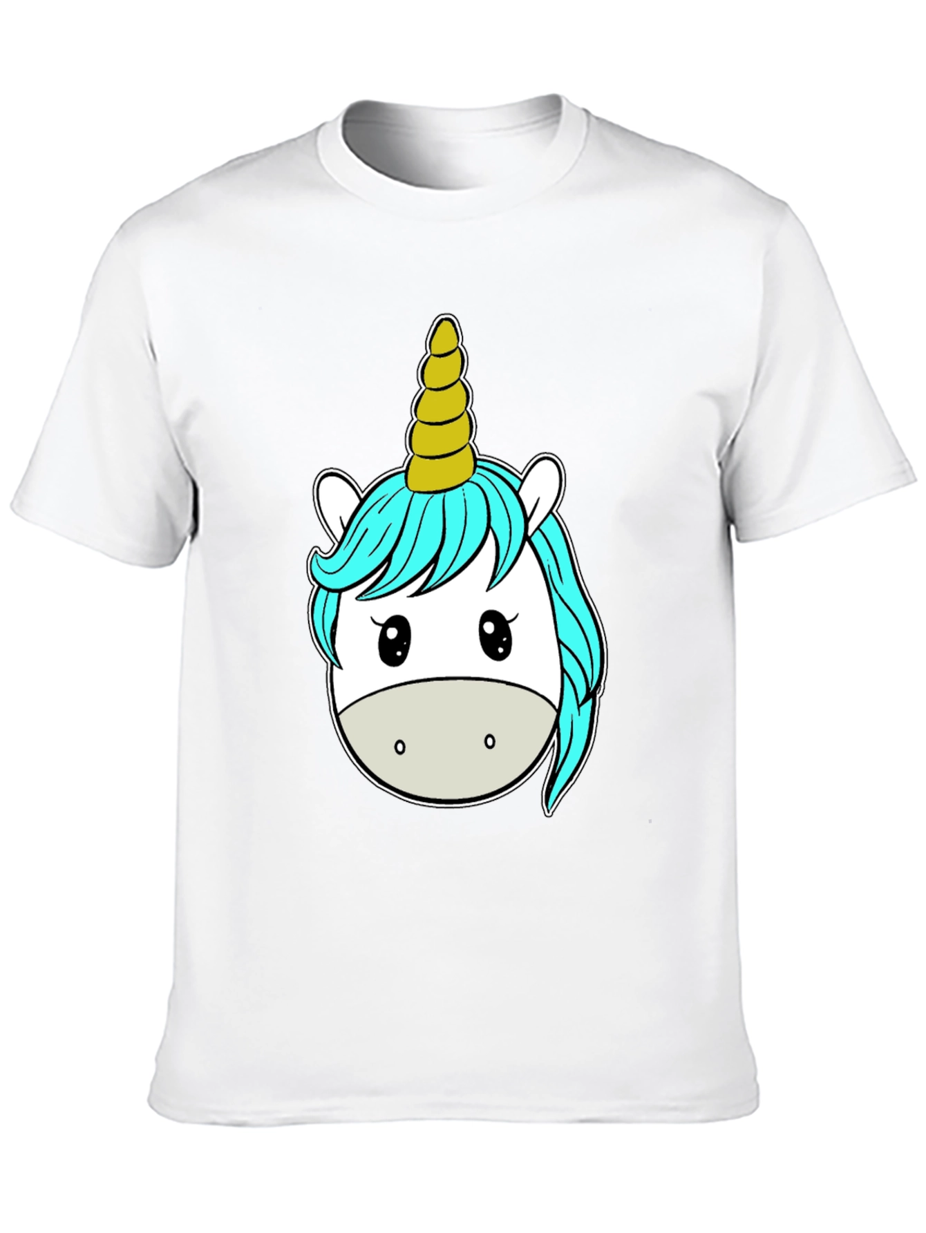 Black Unicorn Graphic Tee - Black Cotton T-Shirt view 10