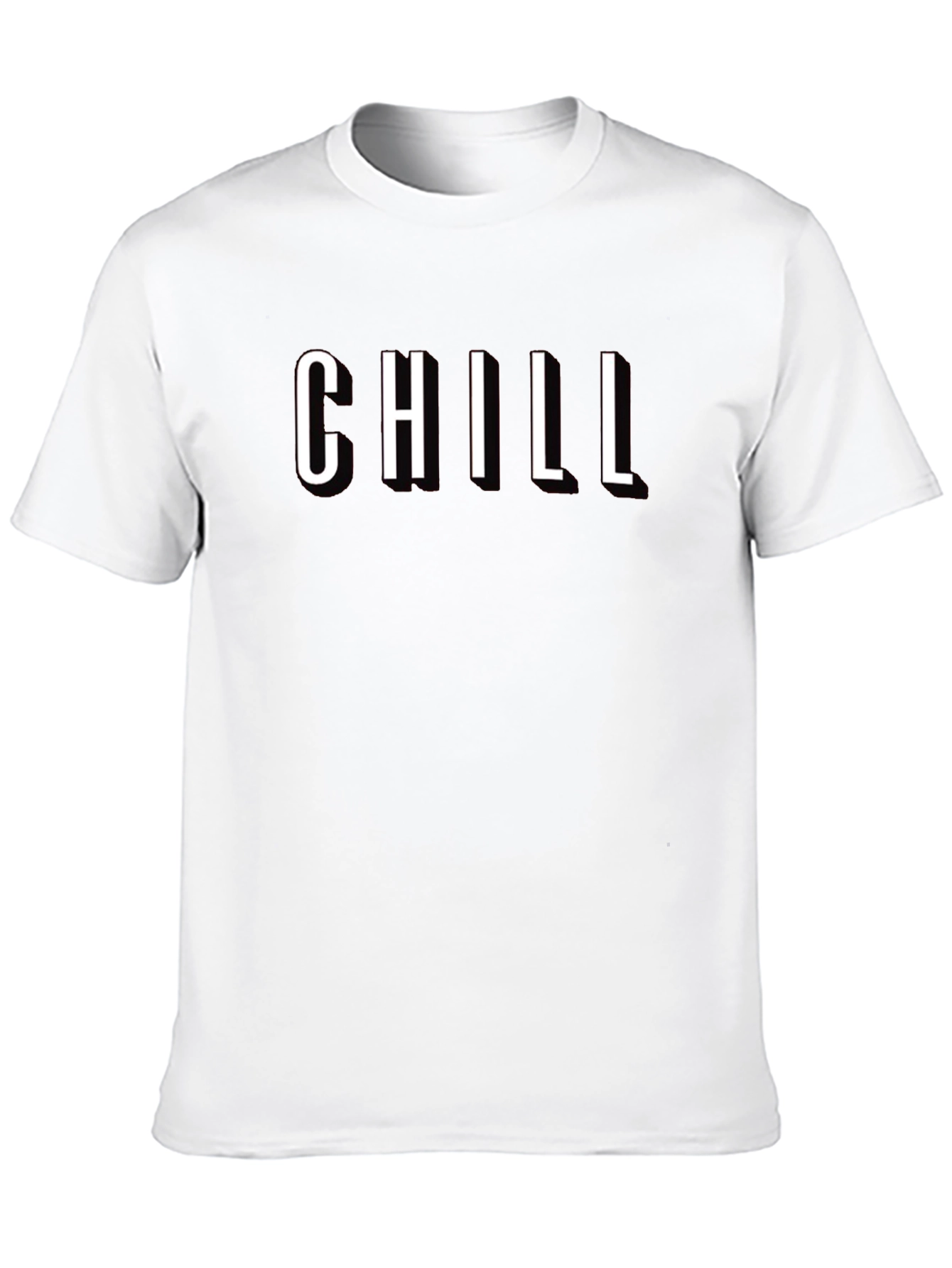 Black Chill Black T-Shirt - Relaxed Fit Graphic Tee view 10