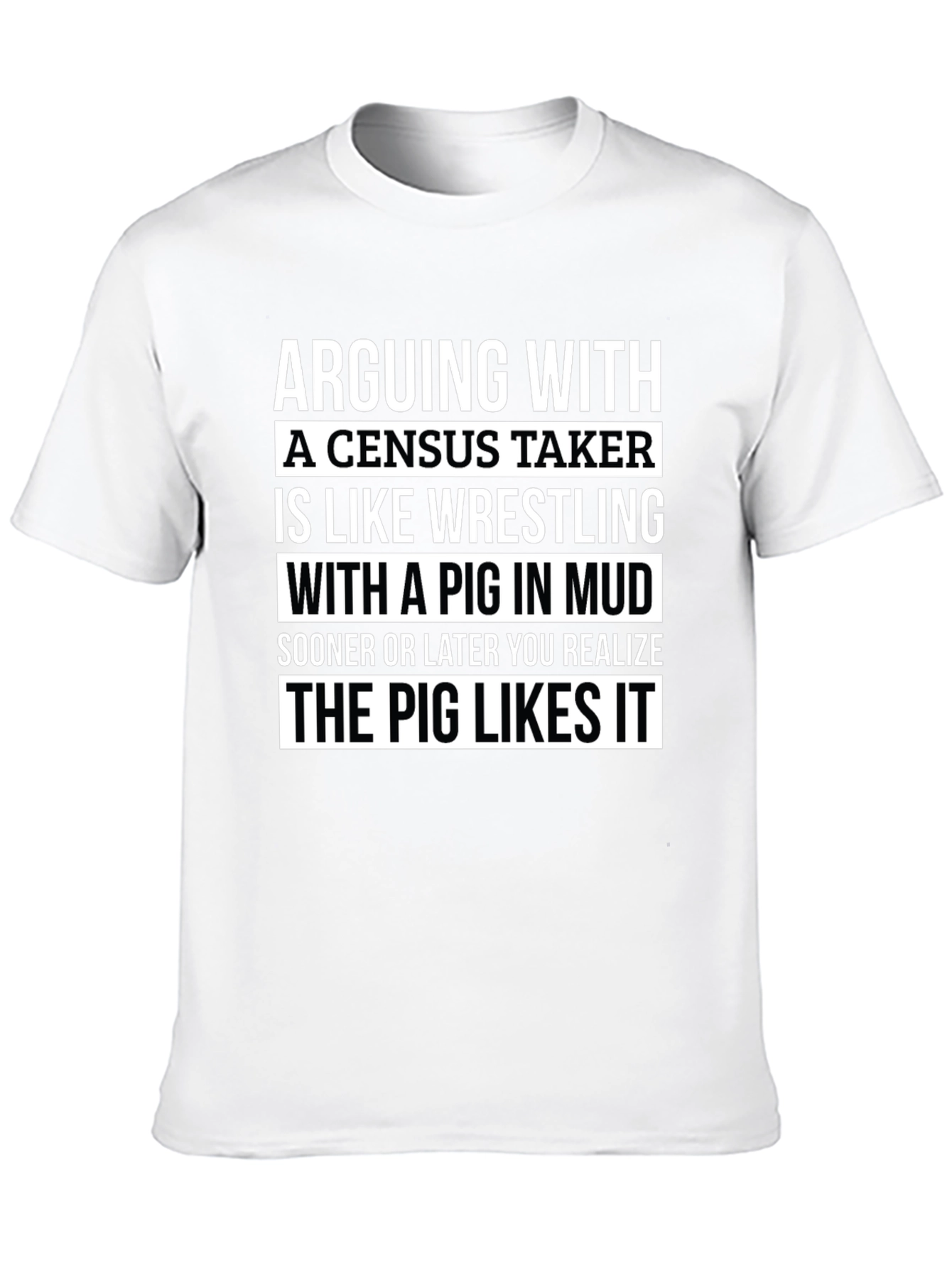 Black Arguing with a Census Taker T-Shirt view 10