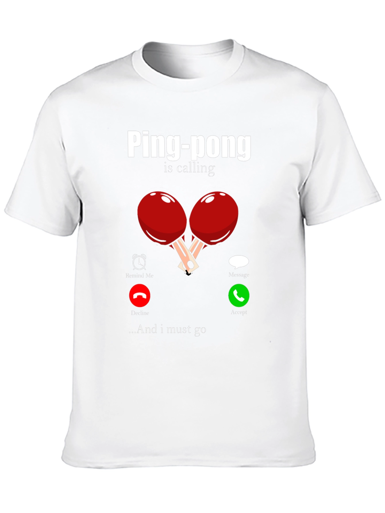 Black Ping-Pong Is Calling Men's T-Shirt view 10