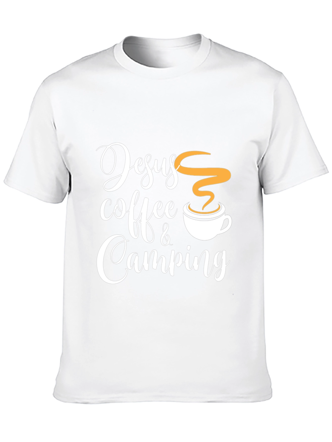 Black Jesus Coffee Camping Graphic Tee view 10