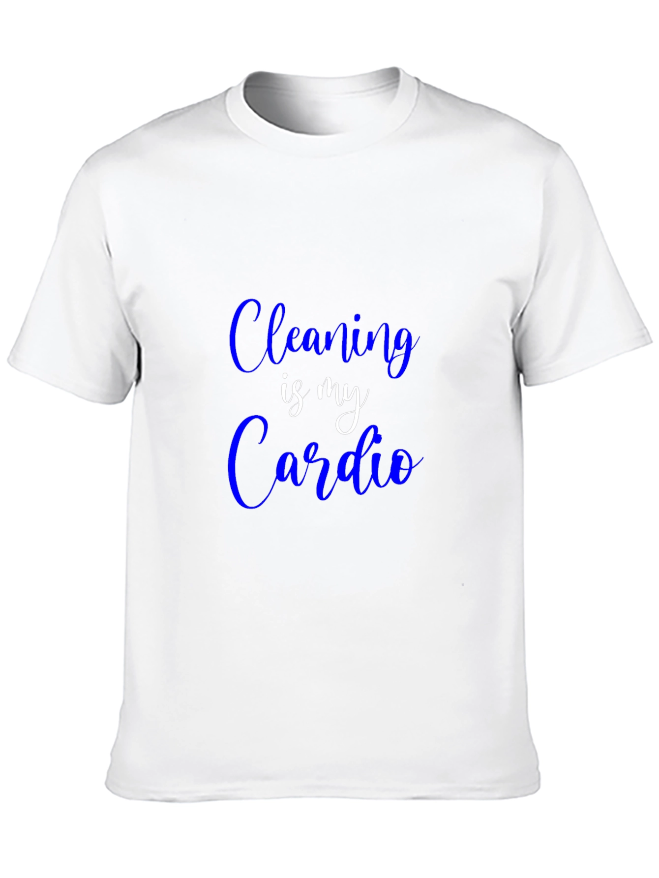 Black Cleaning is My Cardio T-Shirt - Funny Slogan Tee view 10