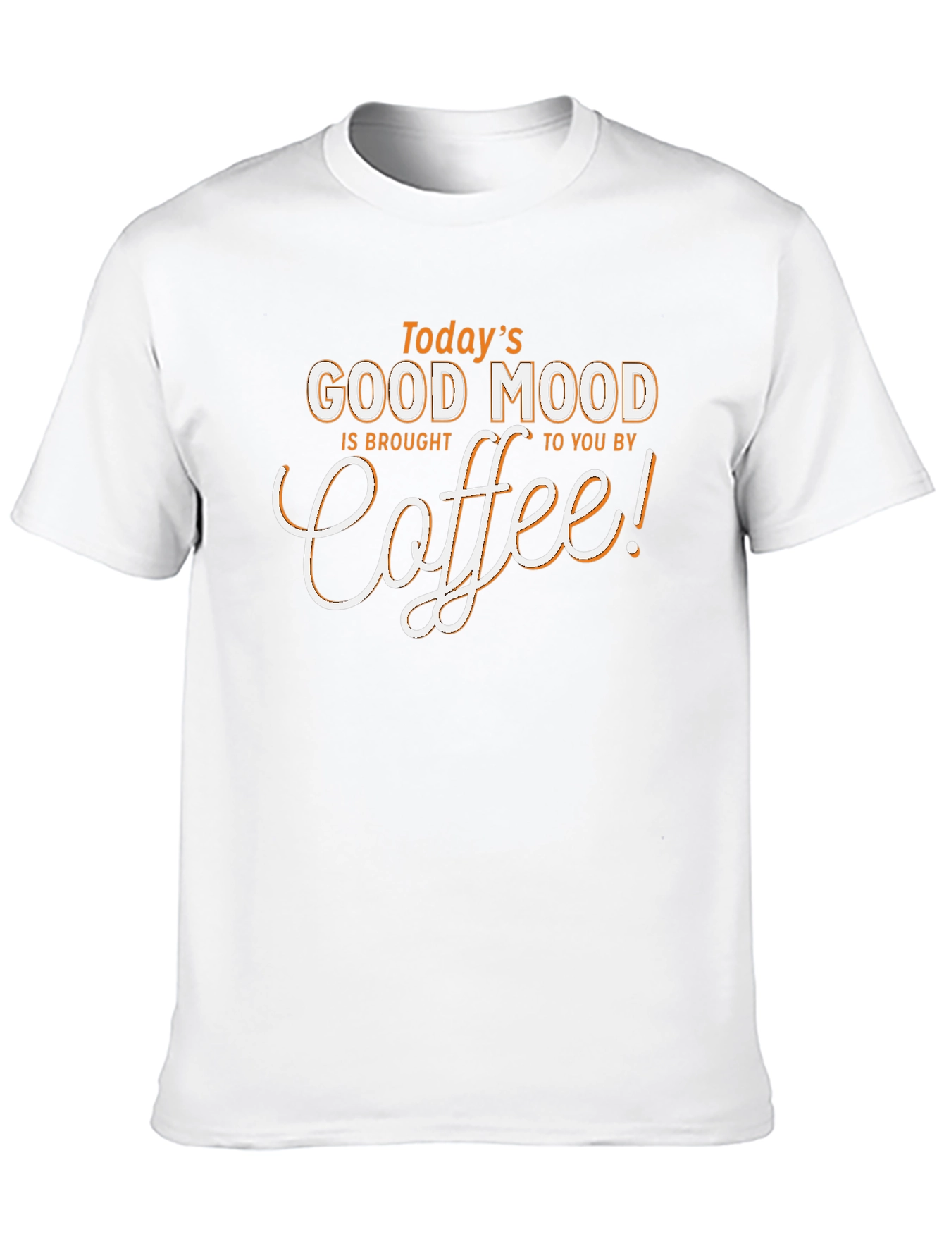 Black Today's Good Mood Coffee T-Shirt - Unisex Black Tee view 10