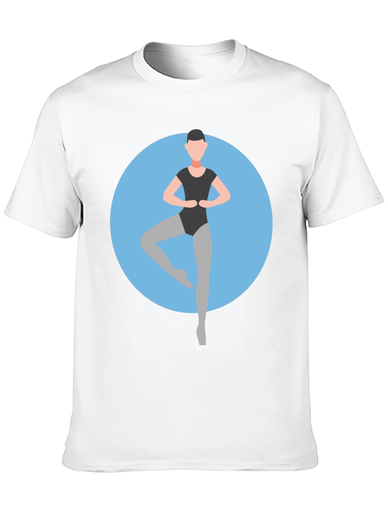 Black Ballerina Graphic Tee - Black Cotton T-Shirt view 10