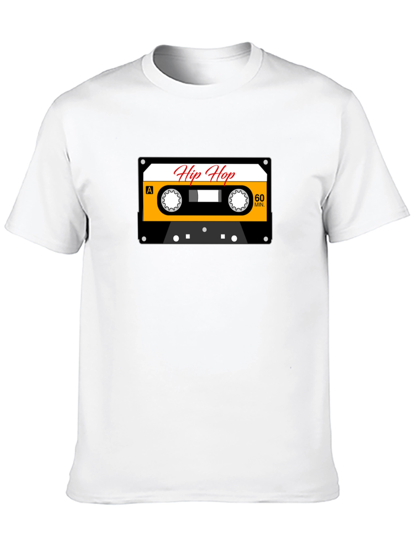 Black Hip Hop Mixtape Graphic Tee - Retro Cassette T-Shirt view 10