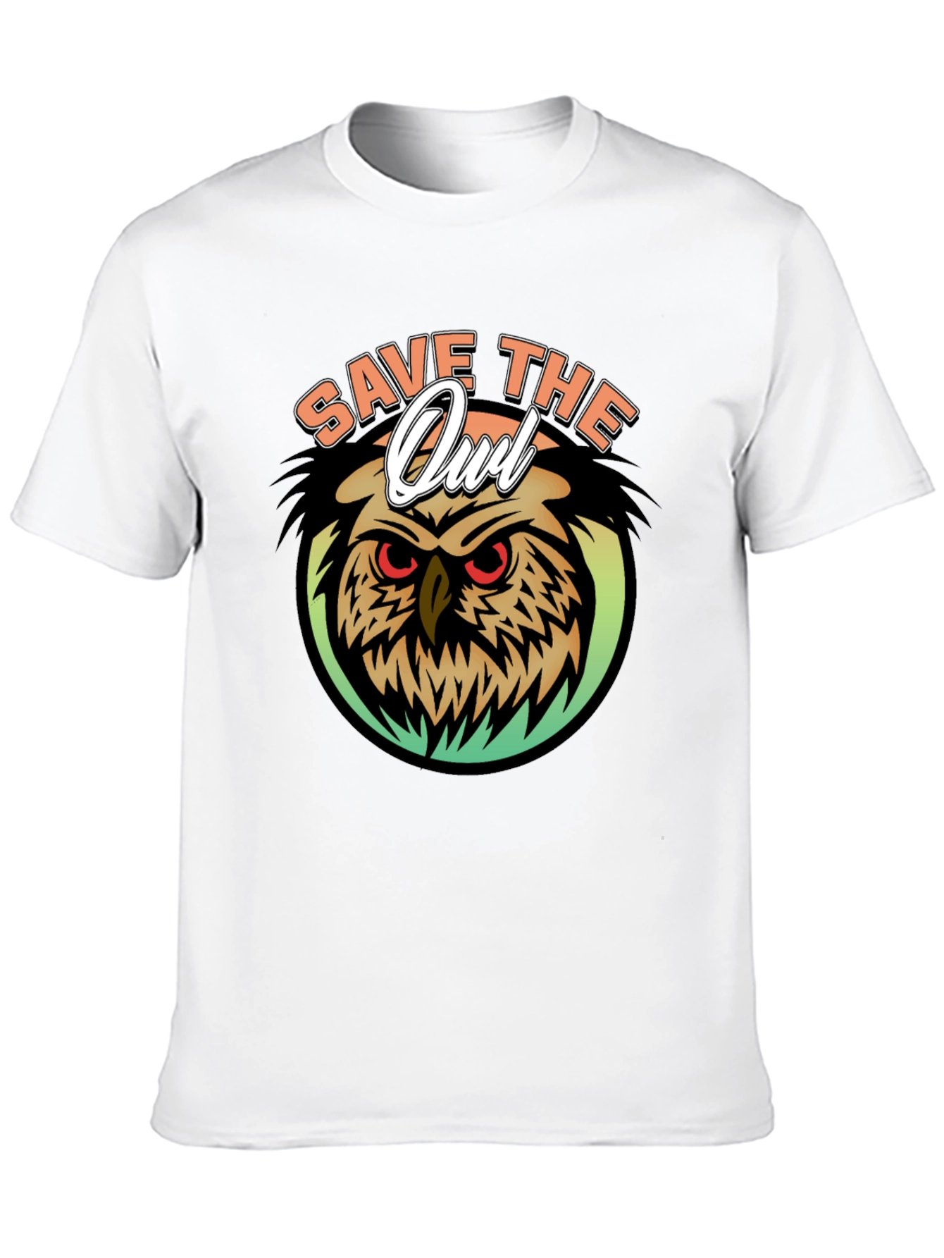 Black Save the Owl Graphic T-Shirt view 10