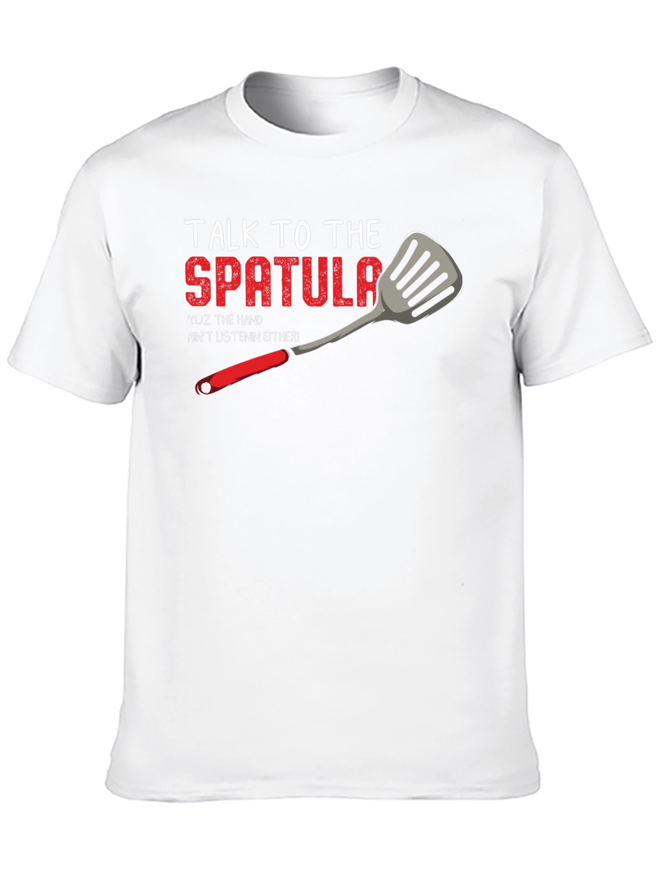 Black Talk to the Spatula T-Shirt - Funny Kitchen Humor Tee view 10