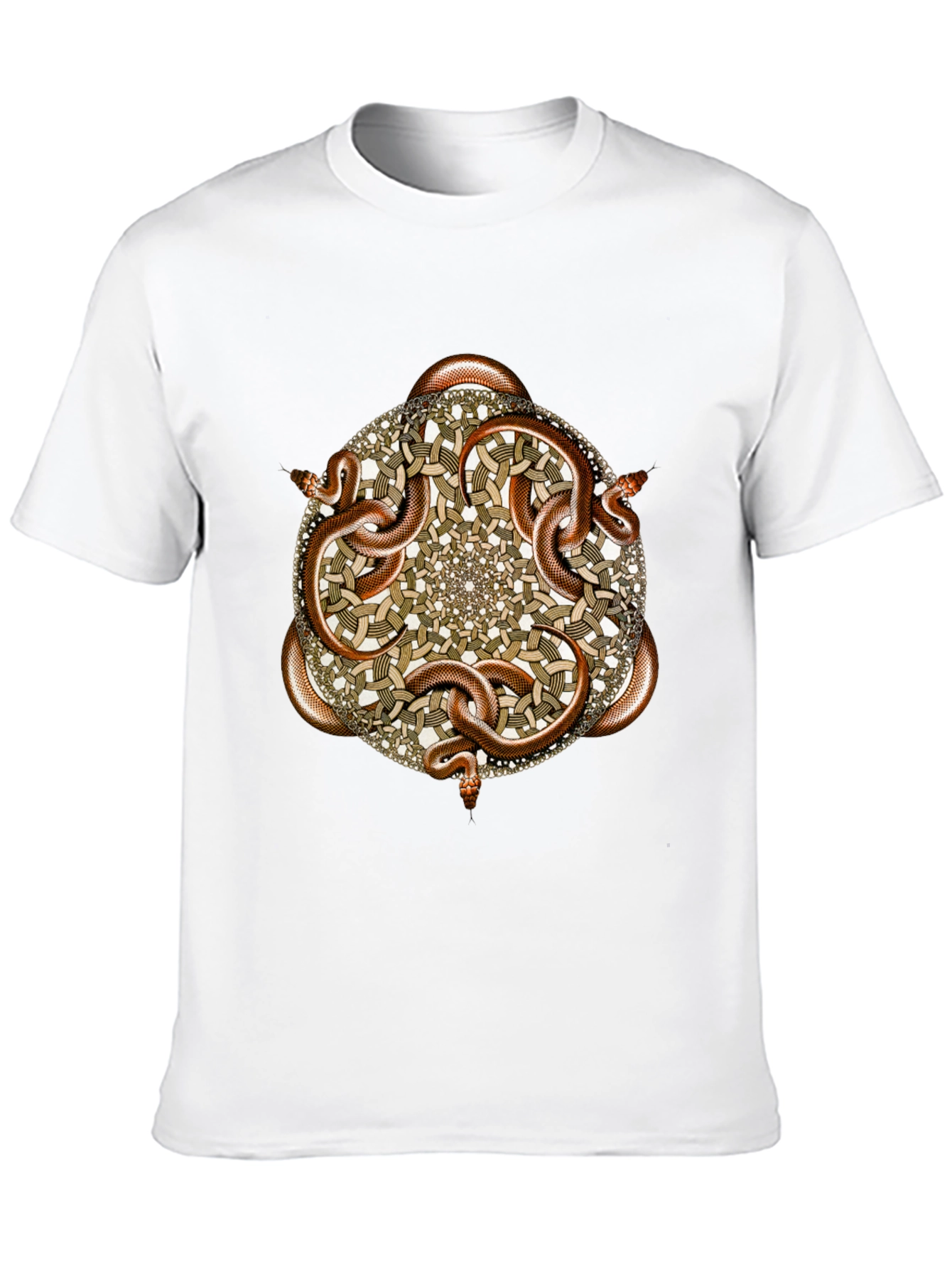 Black Snake Mandala Graphic T-Shirt view 10