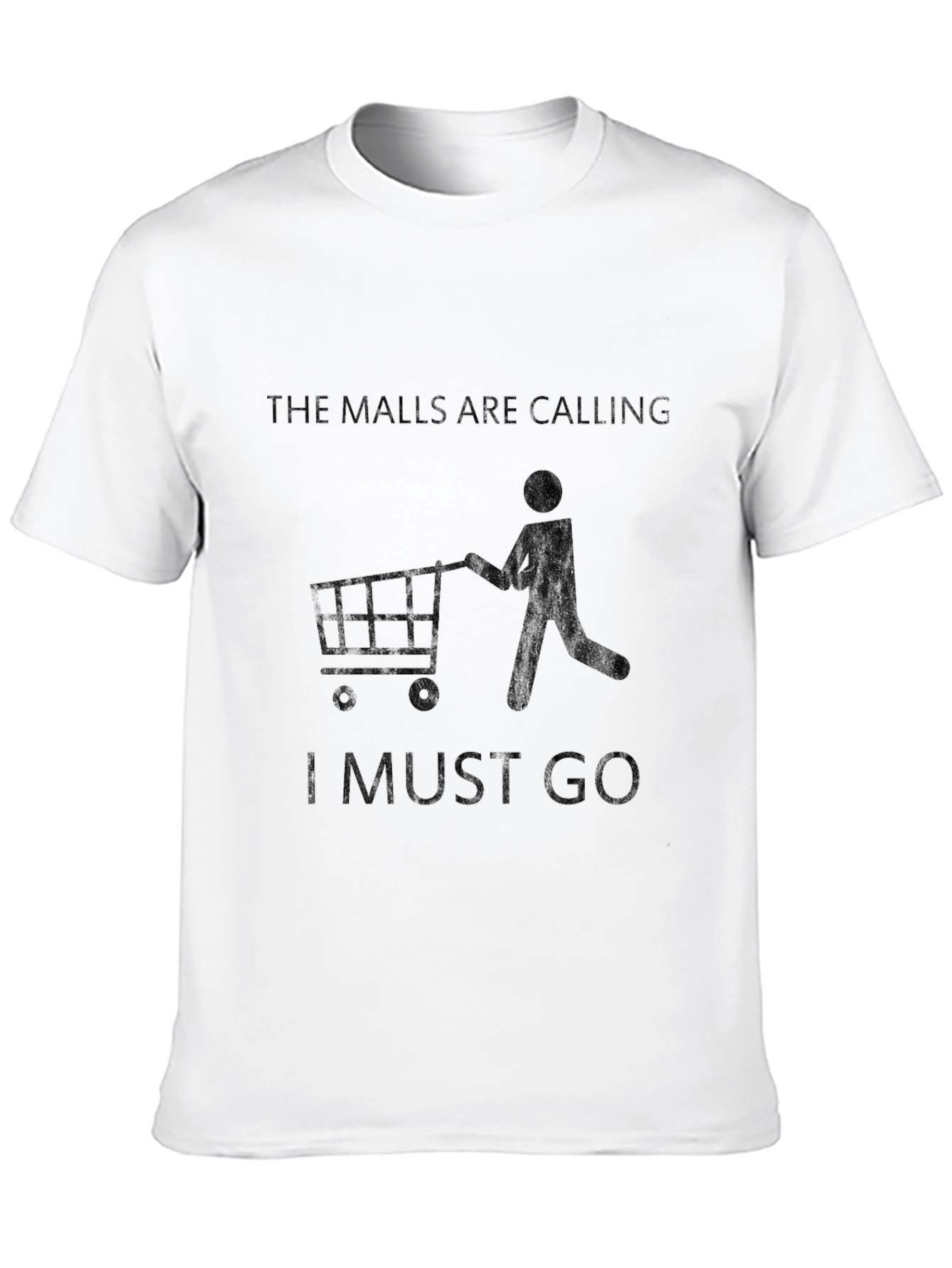 Black The Malls Are Calling T-Shirt: Shopping Lover's Tee view 10