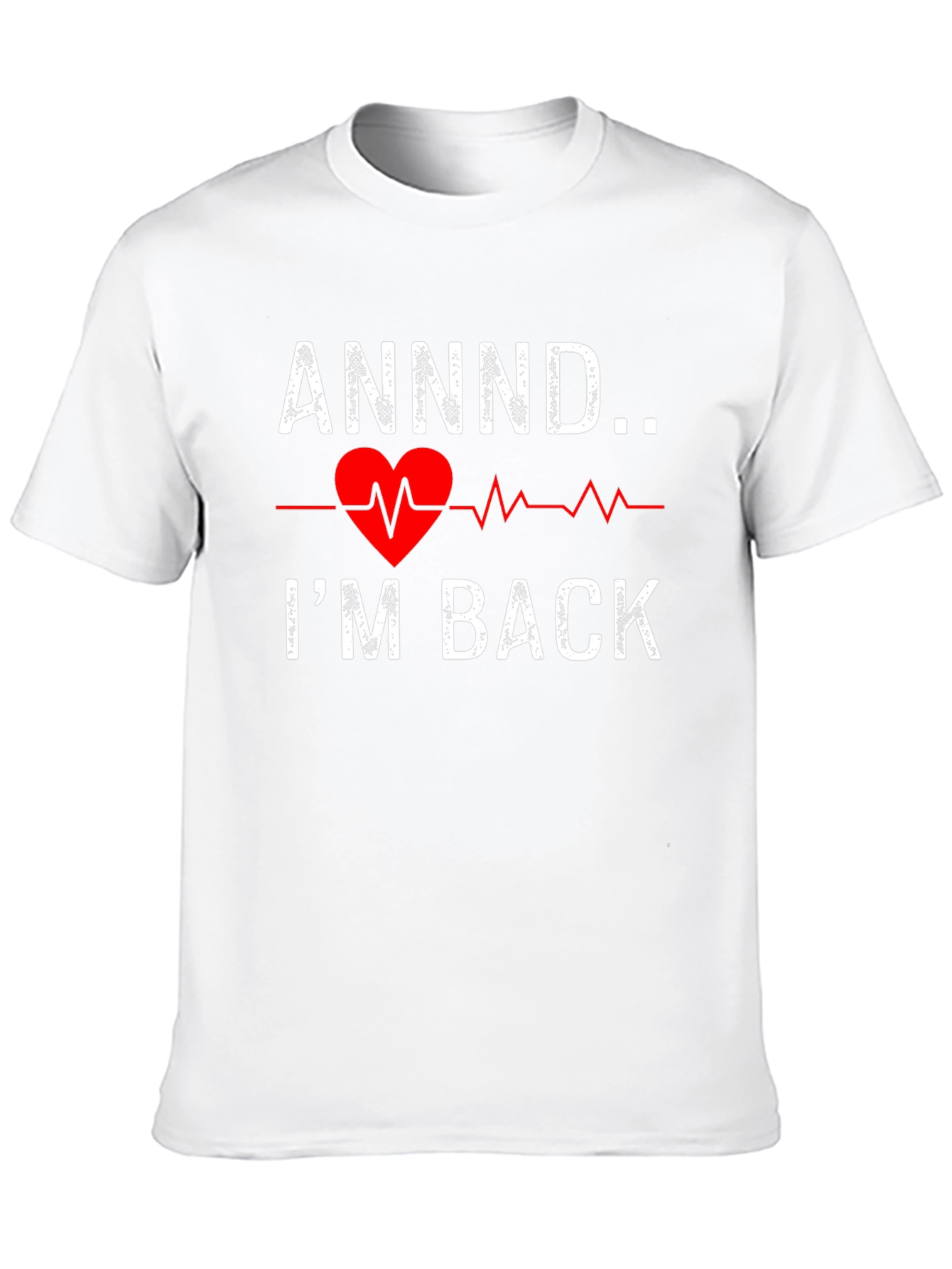 Black I'm Back Heartbeat Graphic Tee view 10