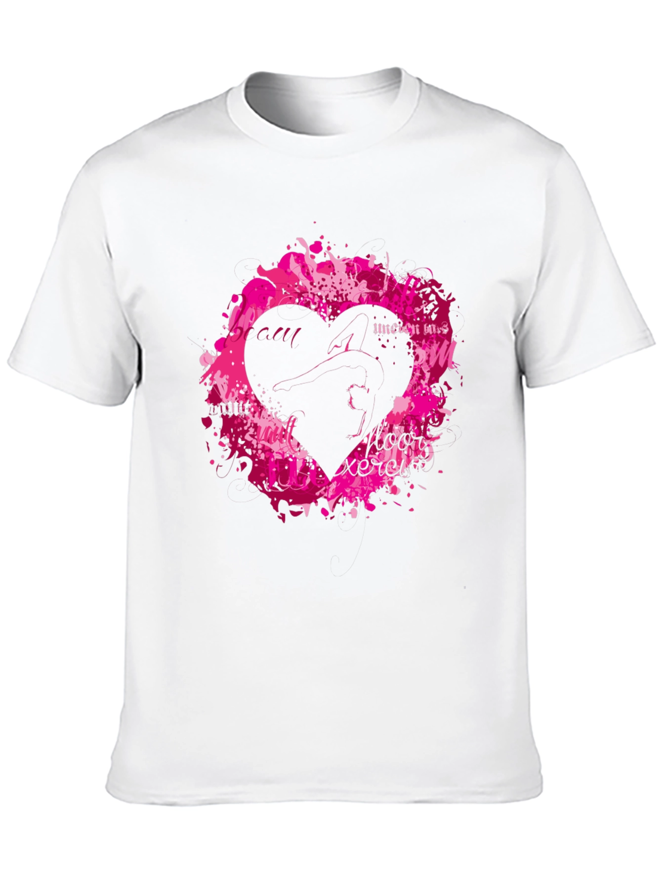 Black Black T-Shirt with Heart Graphic view 10