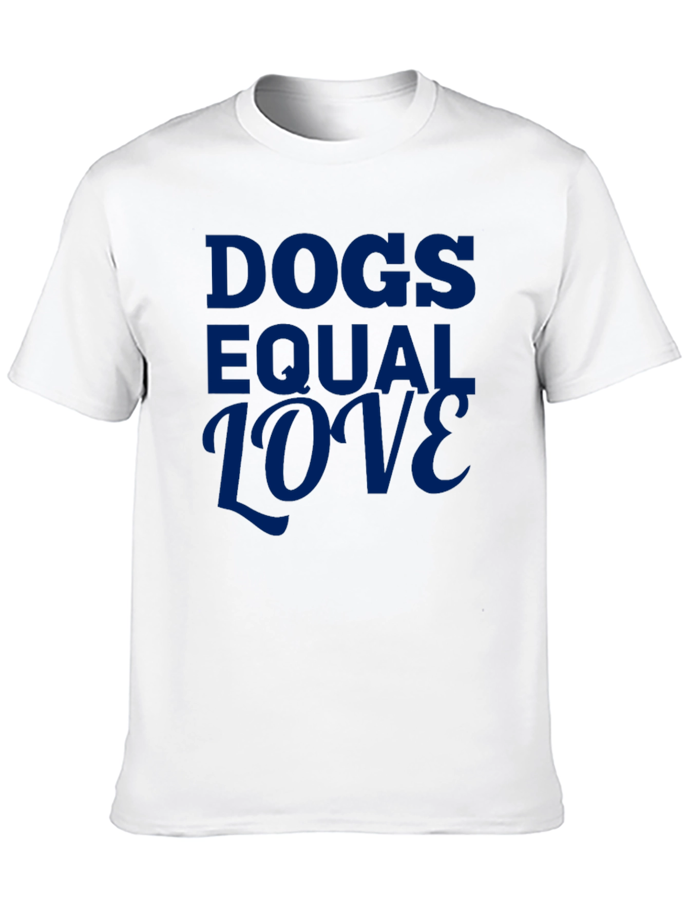Black Dogs Equal Love Graphic Tee - Soft Cotton Blend view 10