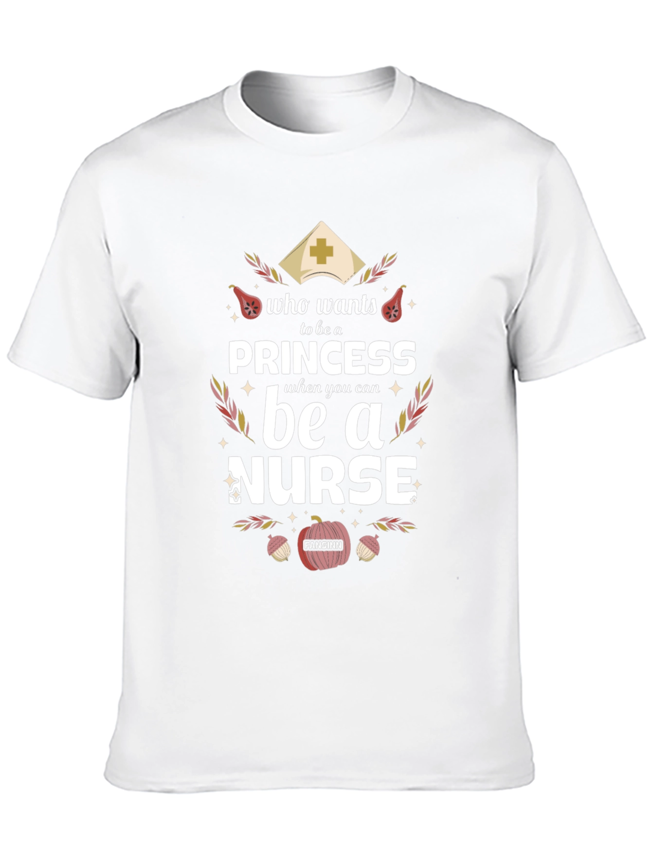 Black Princess Nurse Graphic Tee - Black Cotton T-Shirt view 10