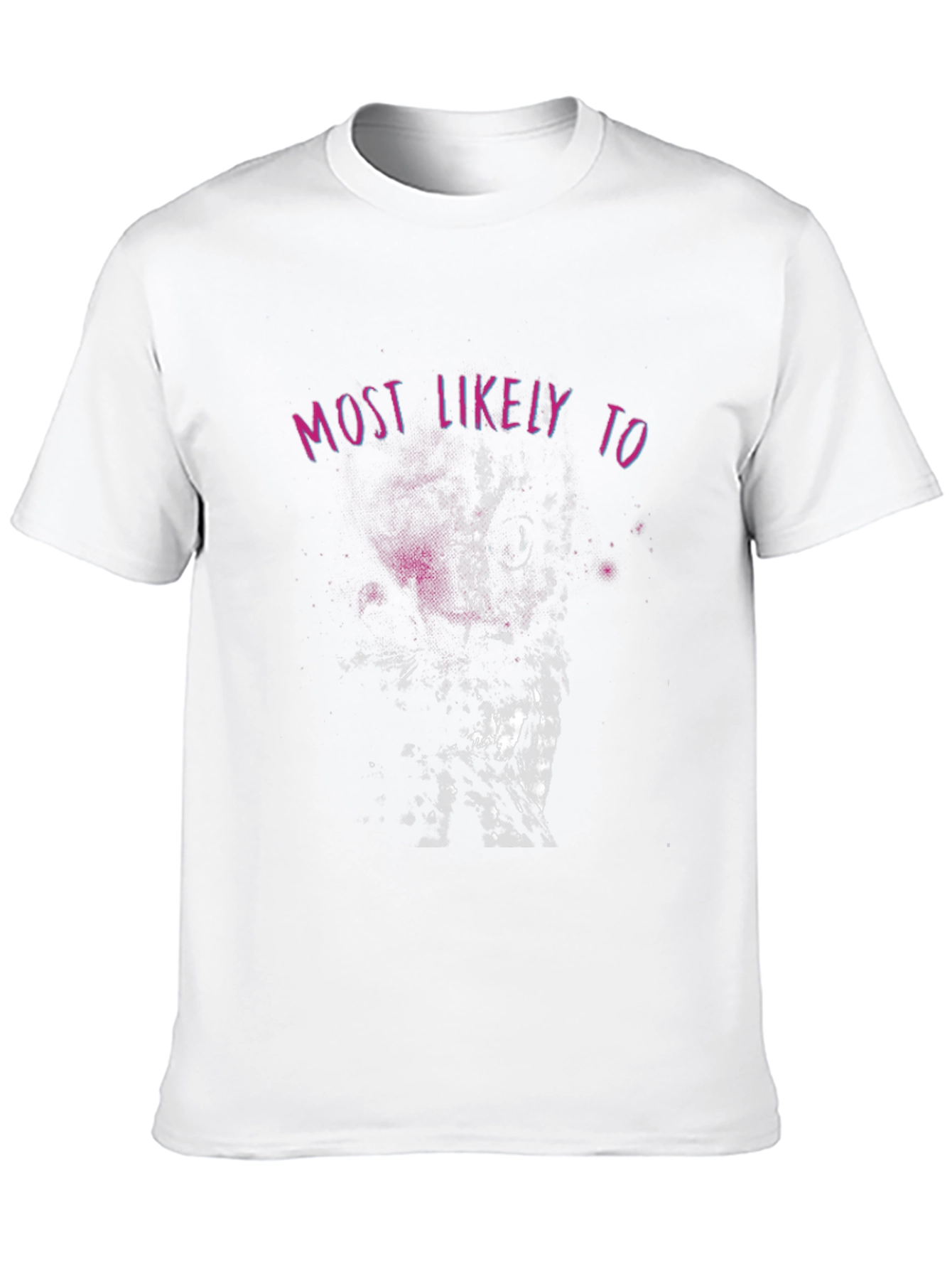 Black Most Likely To Graphic Tee - Black Cotton T-Shirt view 10