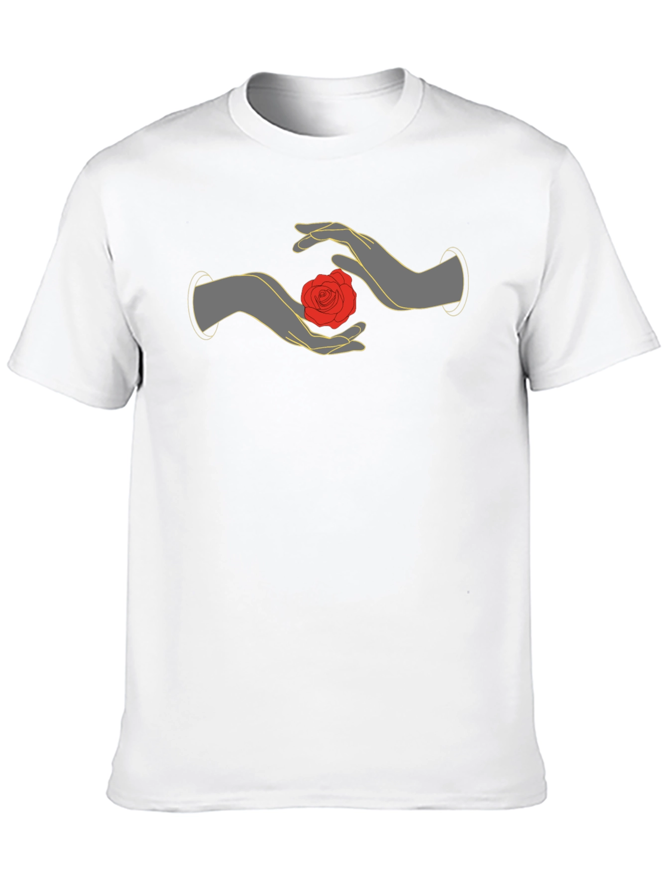 Mystic Rose Hands Graphic Tee - Black - 10