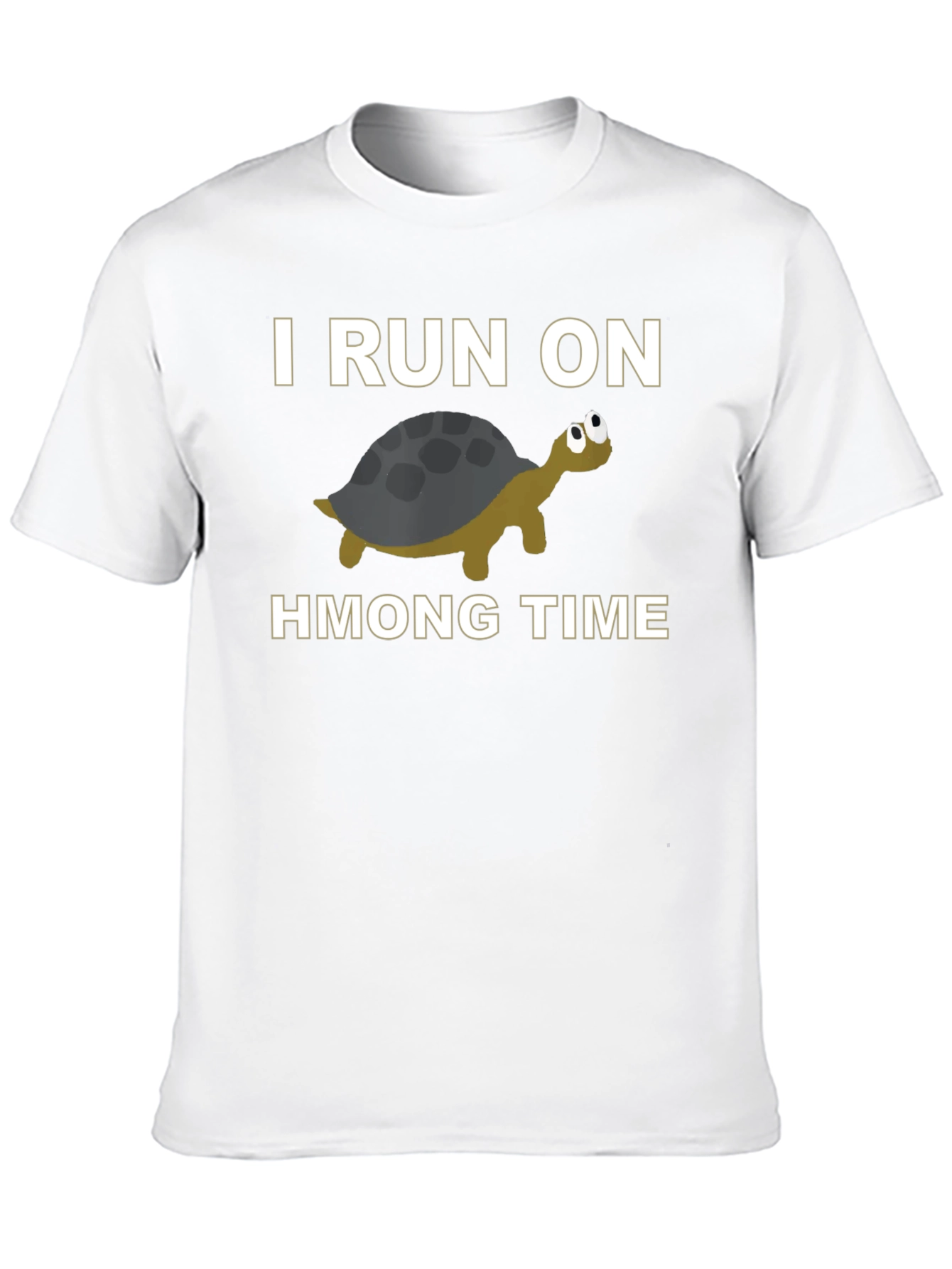 Black I Run On Turtle Hmong Time T-Shirt Funny Hmong Pride view 10