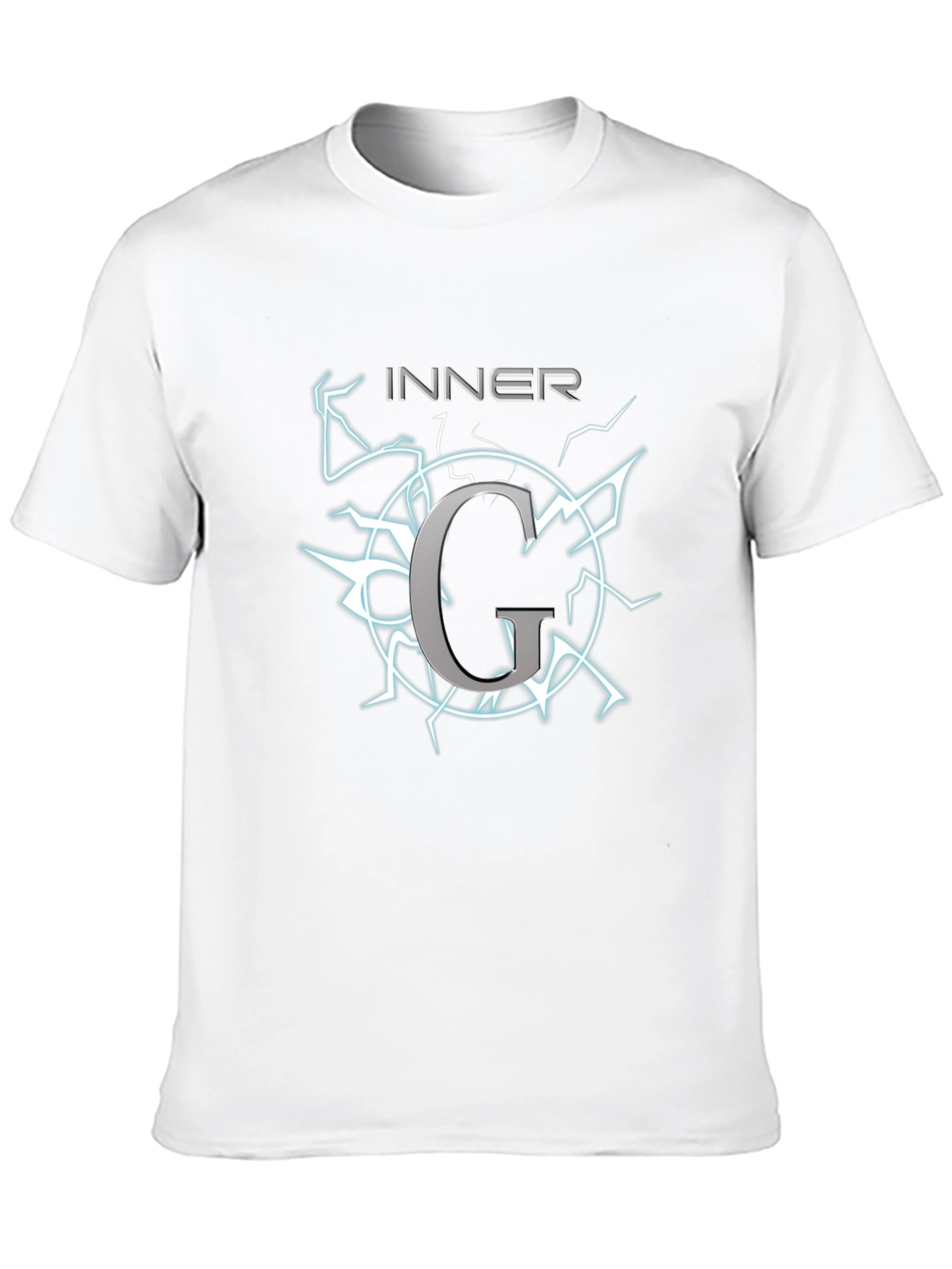 Black Inner G Graphic T-Shirt - Black Cotton Tee view 10