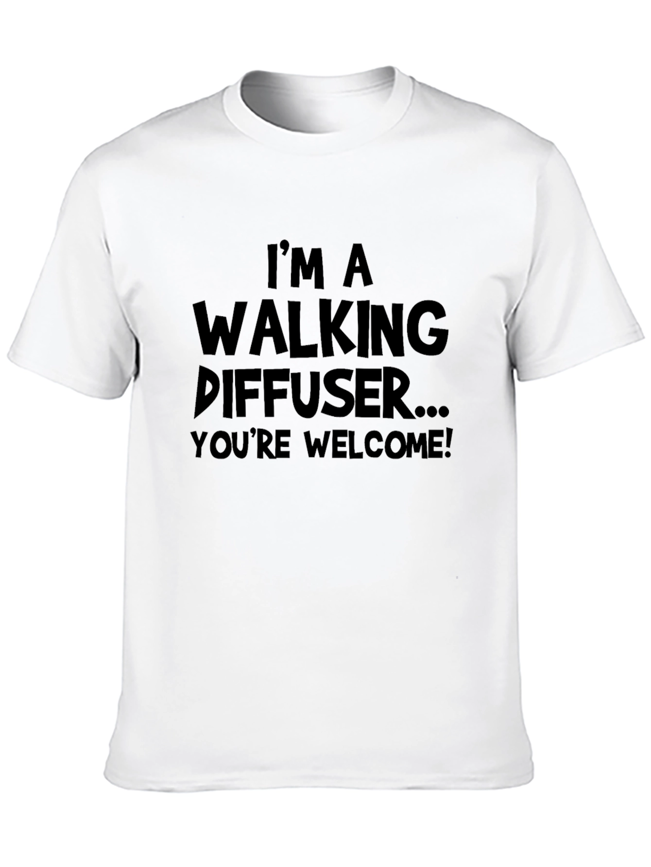 Black Walking Diffuser Graphic T-Shirt view 10