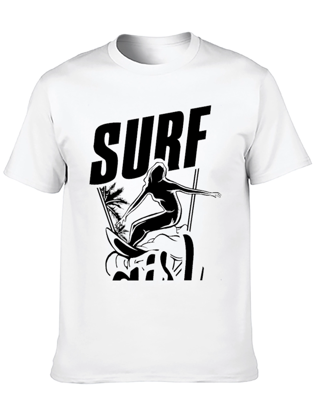 Black Surf Girl Black Graphic Tee view 10