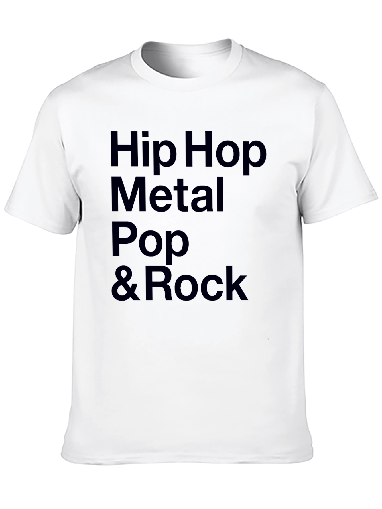Black Hip Hop Metal Pop & Rock Music T-Shirt view 10