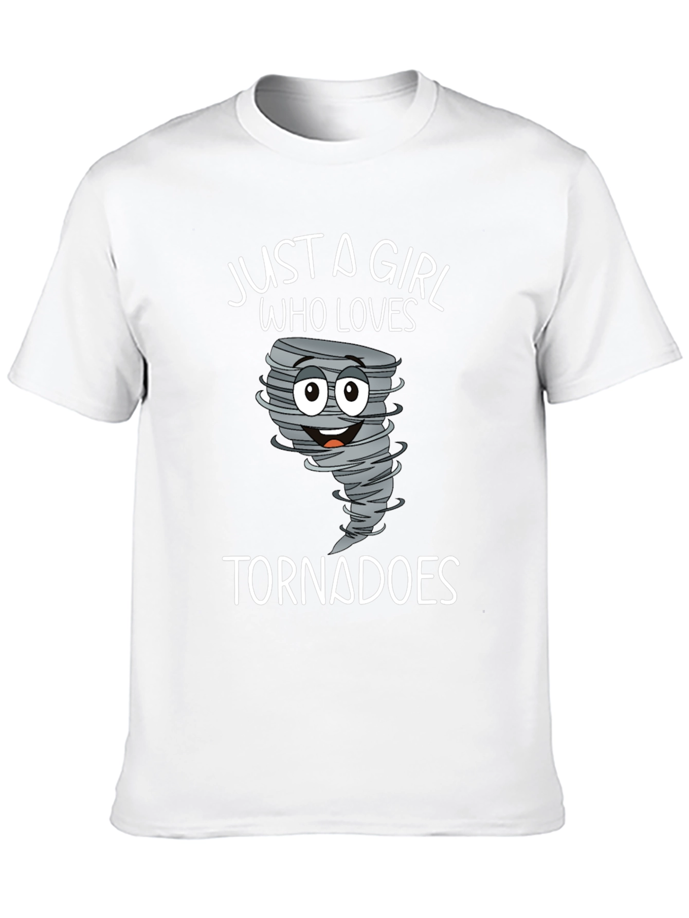 Black Just a Girl Who Loves Tornadoes T-Shirt view 10