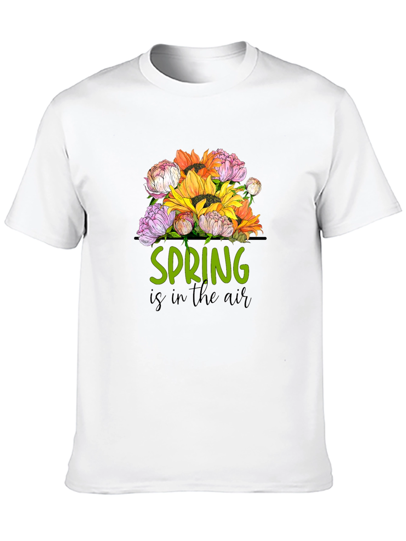 Black Spring is in the Air Graphic T-Shirt view 10