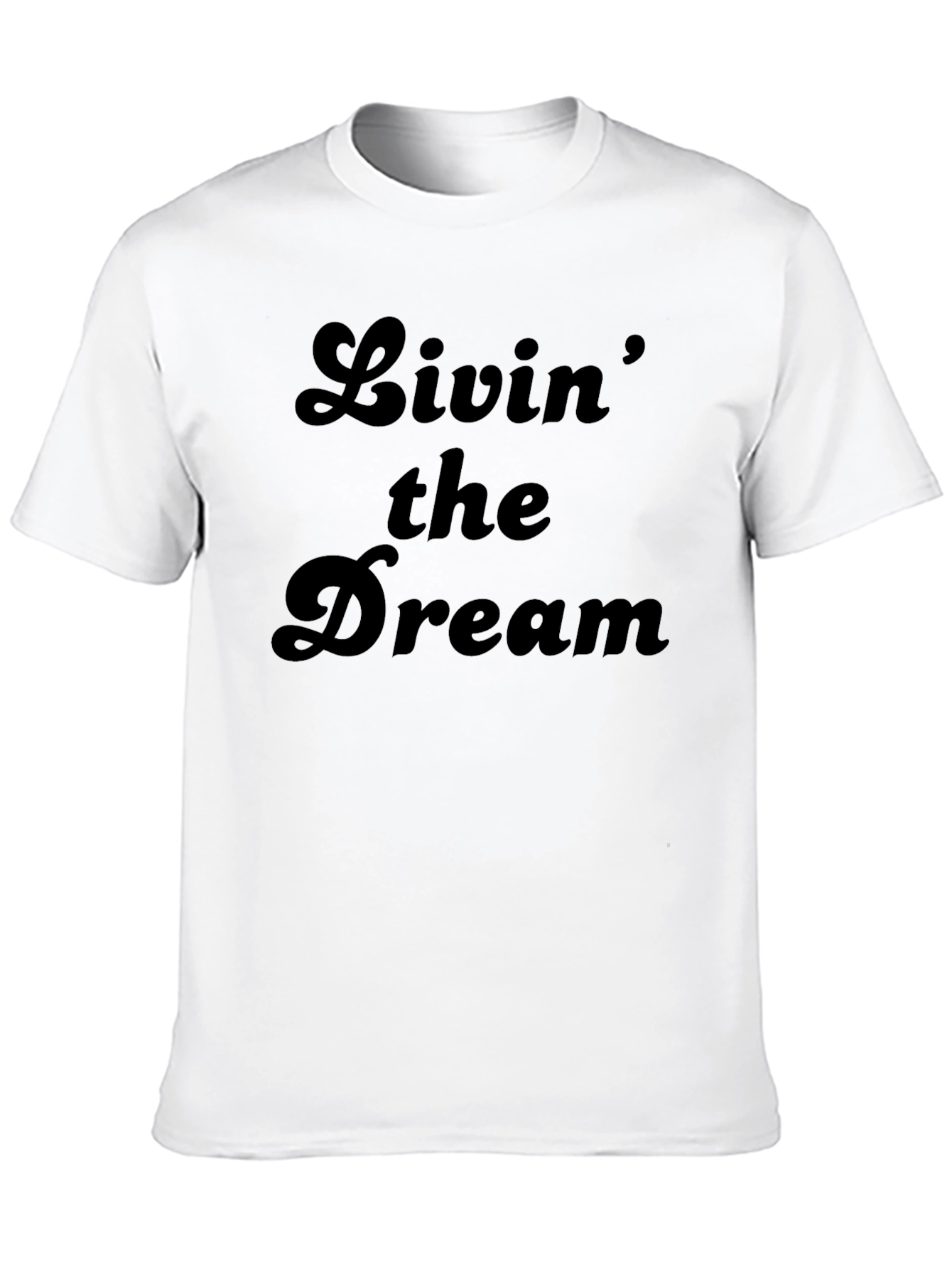 Black Livin' the Dream Black Graphic Tee view 10