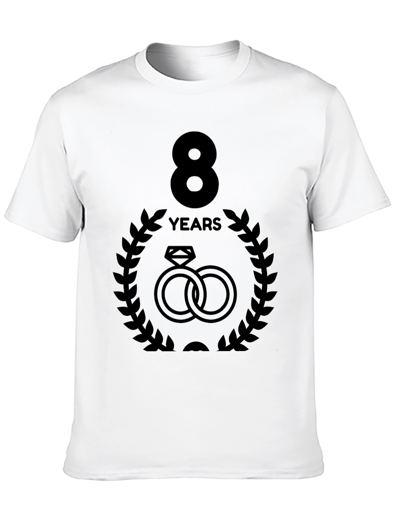 Black 8 Year Anniversary Black T-Shirt view 10