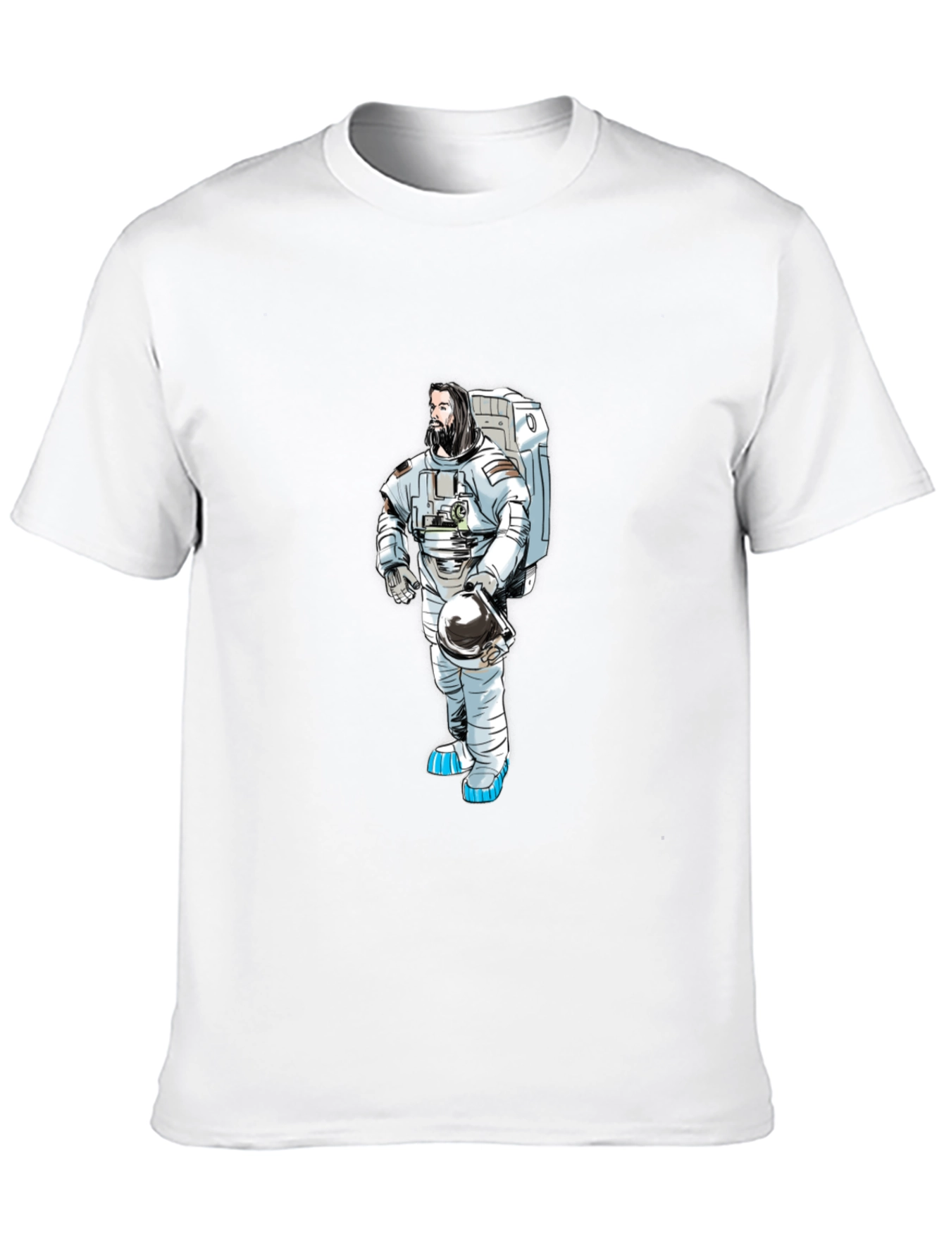 Black Astronaut Graphic Black T-Shirt view 10
