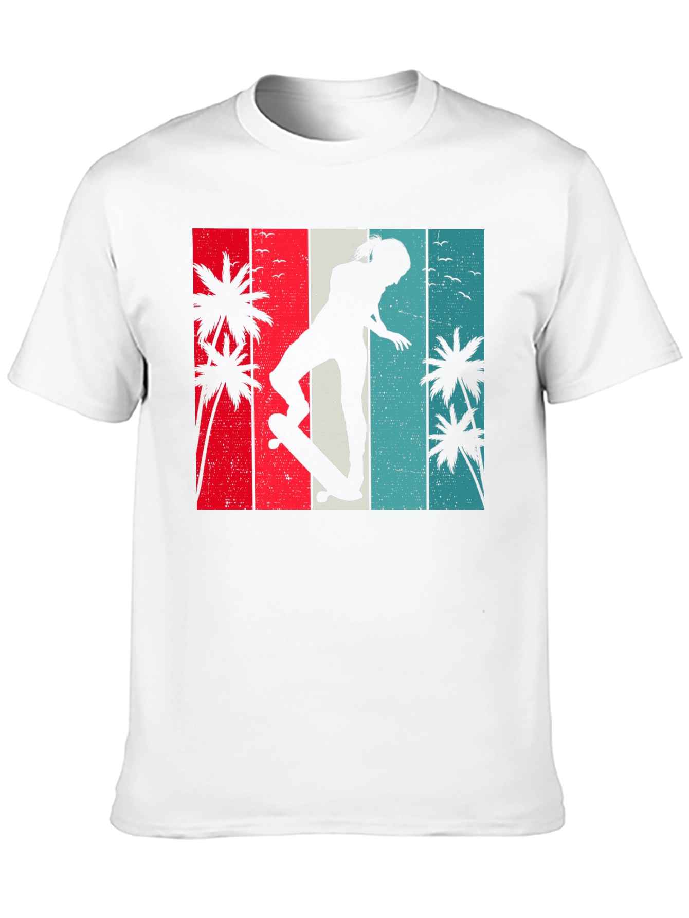 Black Retro Skater T-Shirt view 10