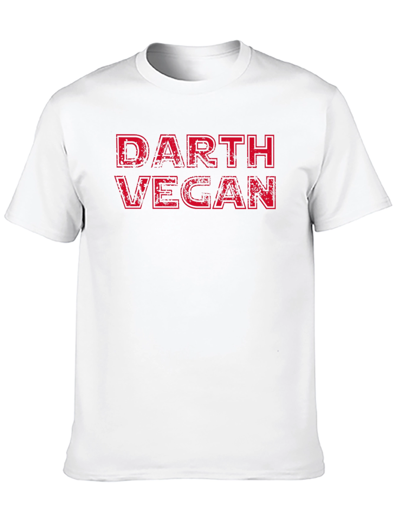 Black Darth Vegan T-Shirt - Funny Star Wars Parody Tee view 10
