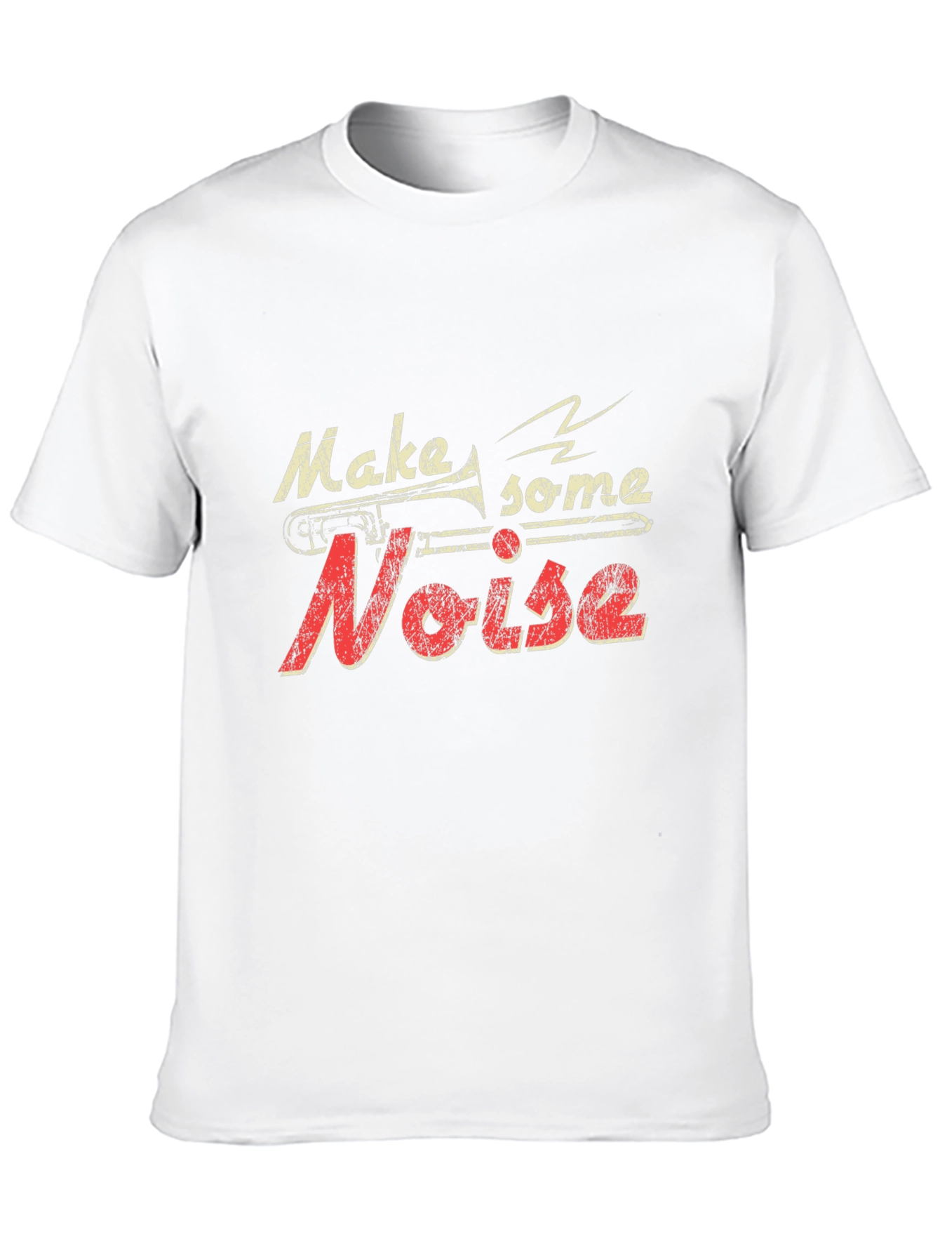 Black Make Some Noise Black Graphic T-Shirt view 10