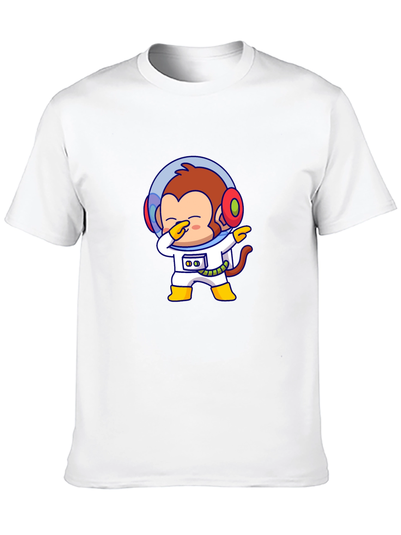 Black Monkey Astronaut T-Shirt - Dabbin' in Space! view 10