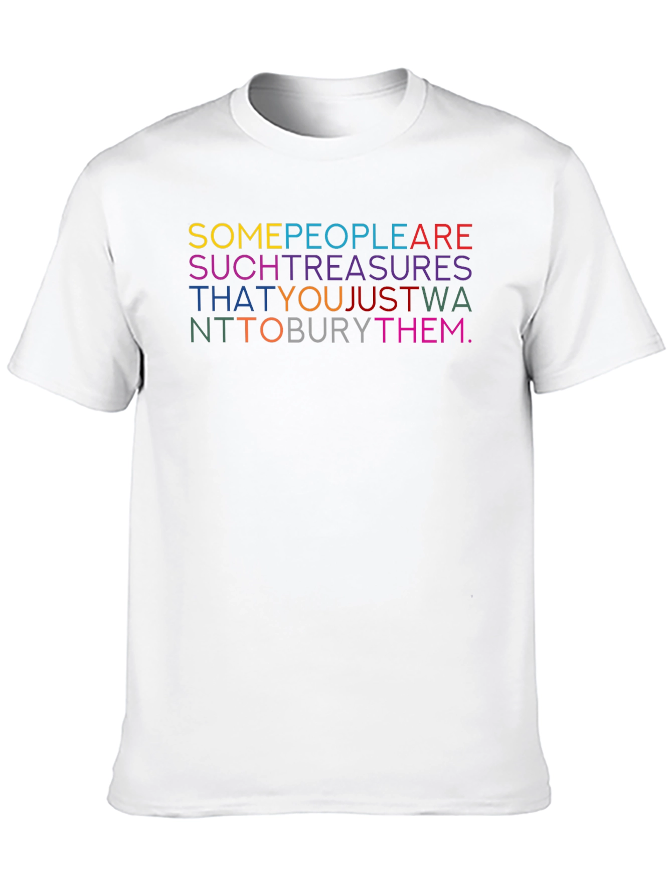 Black Colorful Text Graphic T-Shirt view 10