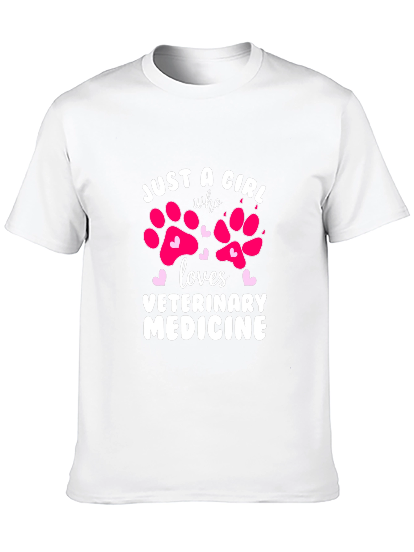 Black Just A Girl Who Loves Veterinary Medicine T-Shirt view 10
