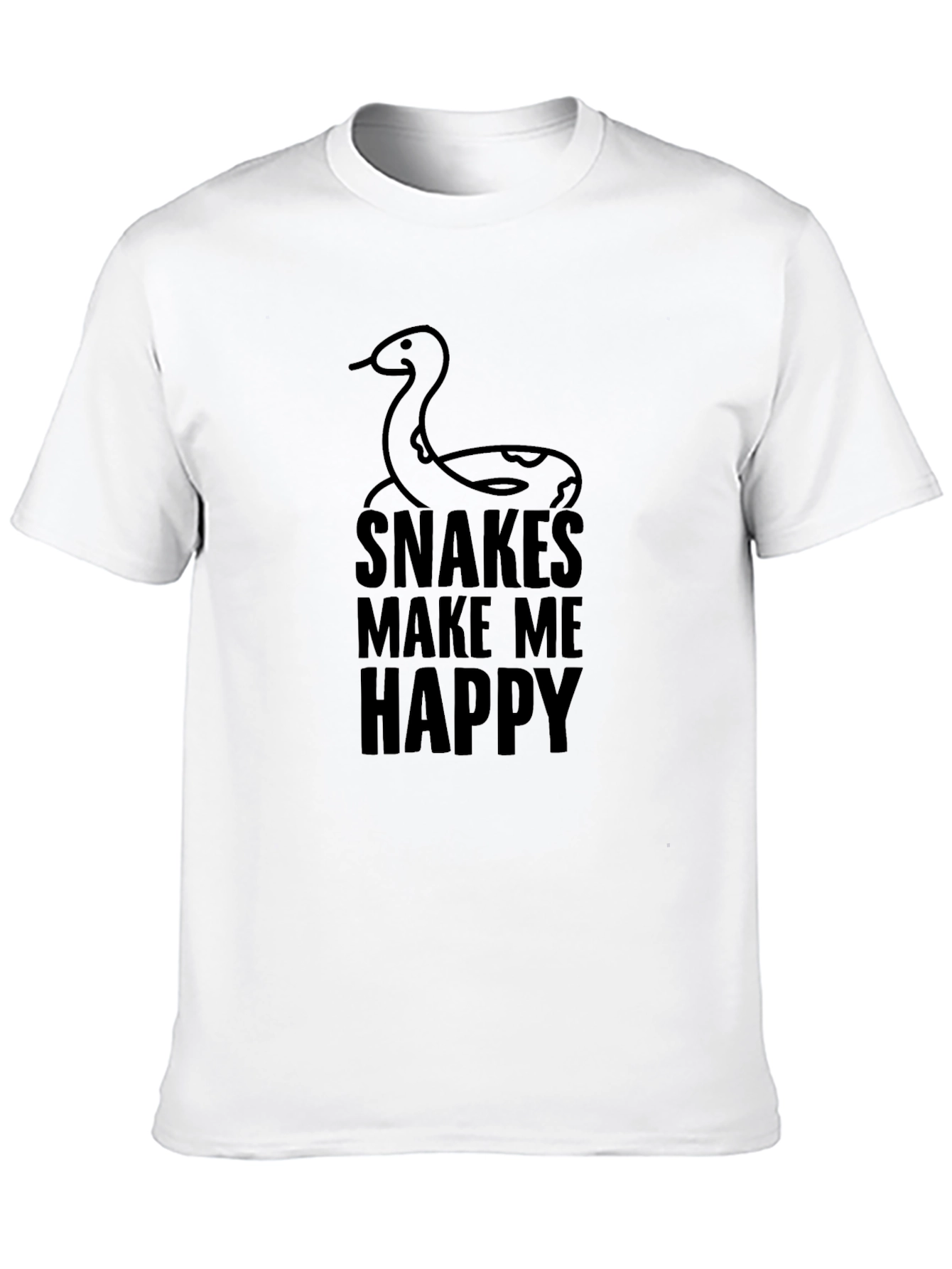 Black Snakes Make Me Happy Graphic T-Shirt view 10