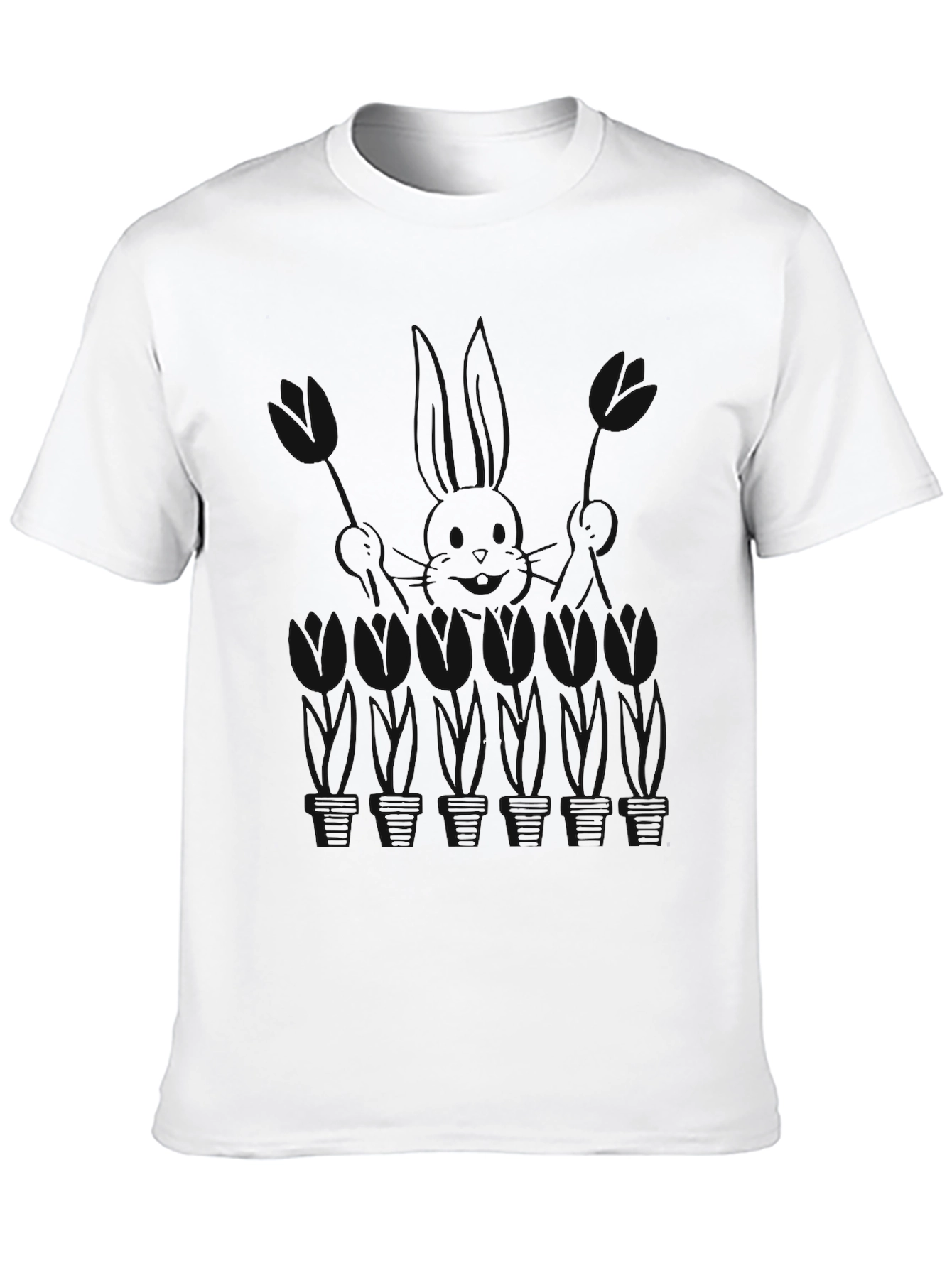 Black Black T-Shirt with Graphic Print view 10