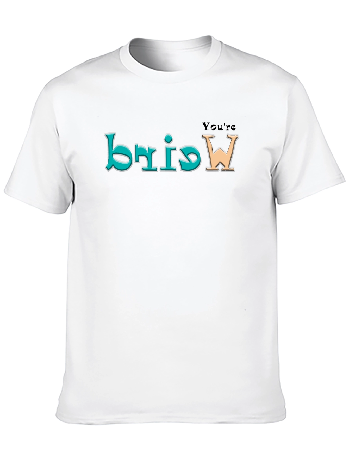 Black You're Weird Men's Black Tee view 10