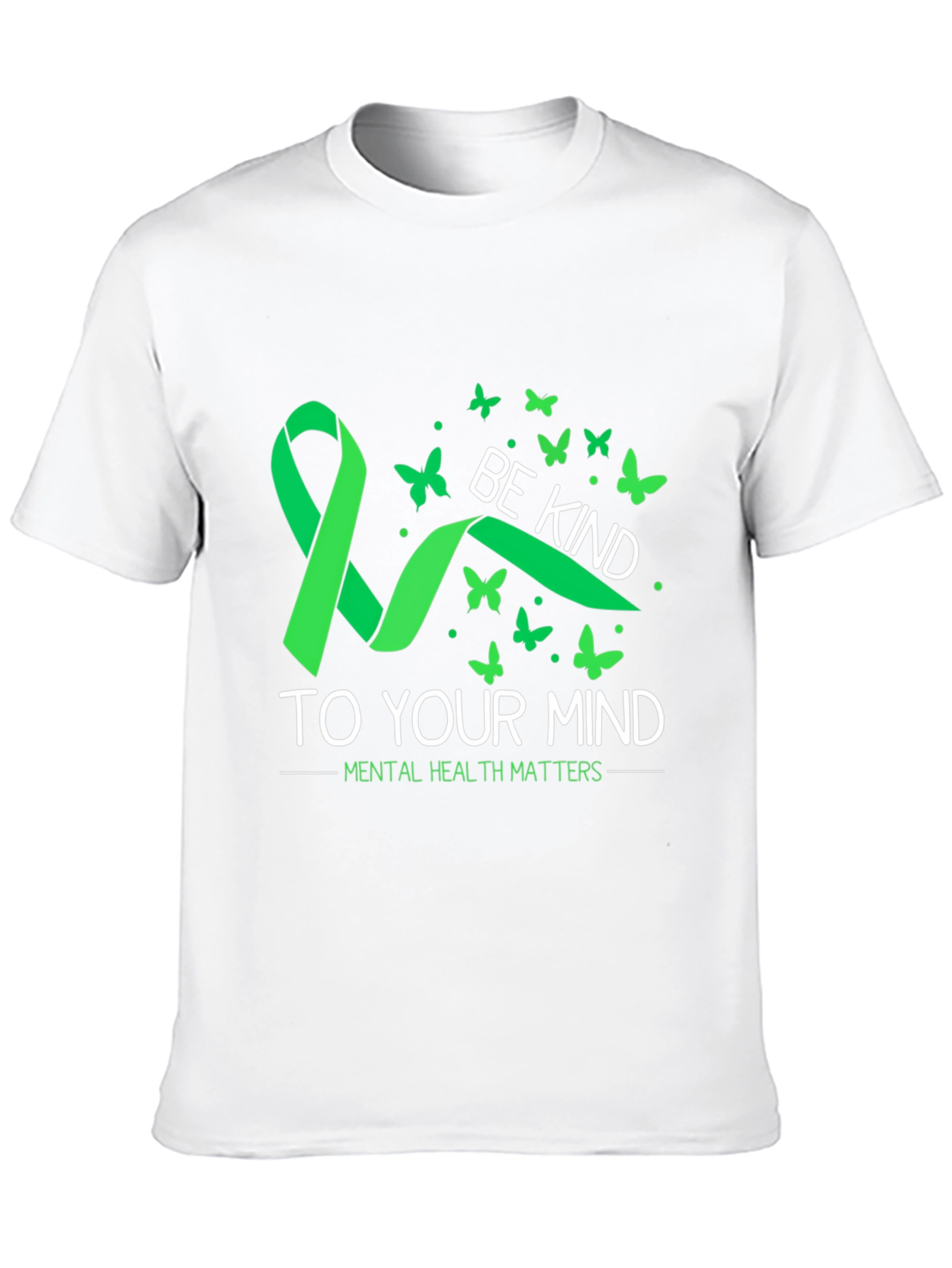 Black Be Kind to Your Mind Mental Health Matters T-Shirt view 10