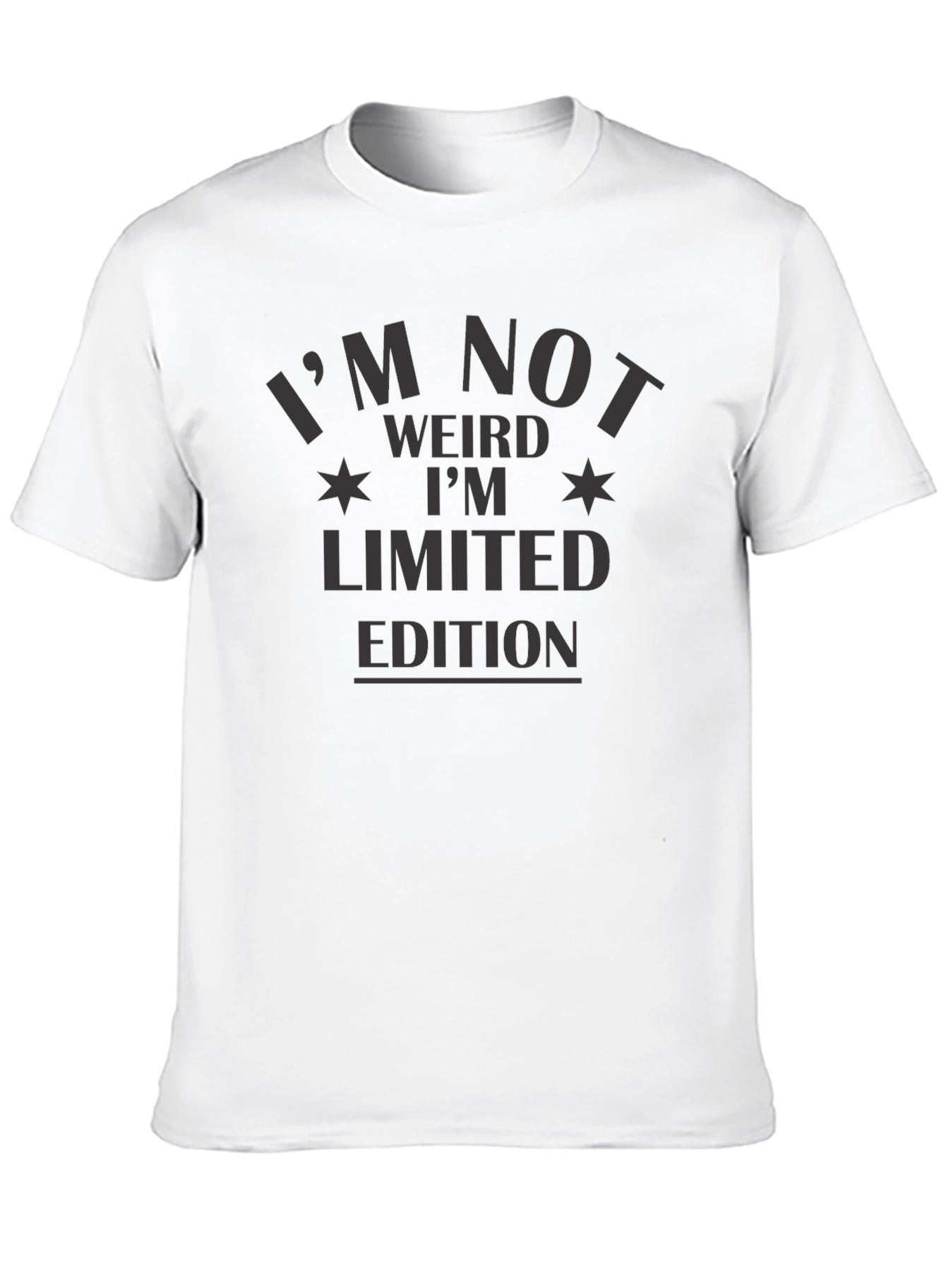 Black I'm Not Weird Limited Edition Black T-Shirt view 10